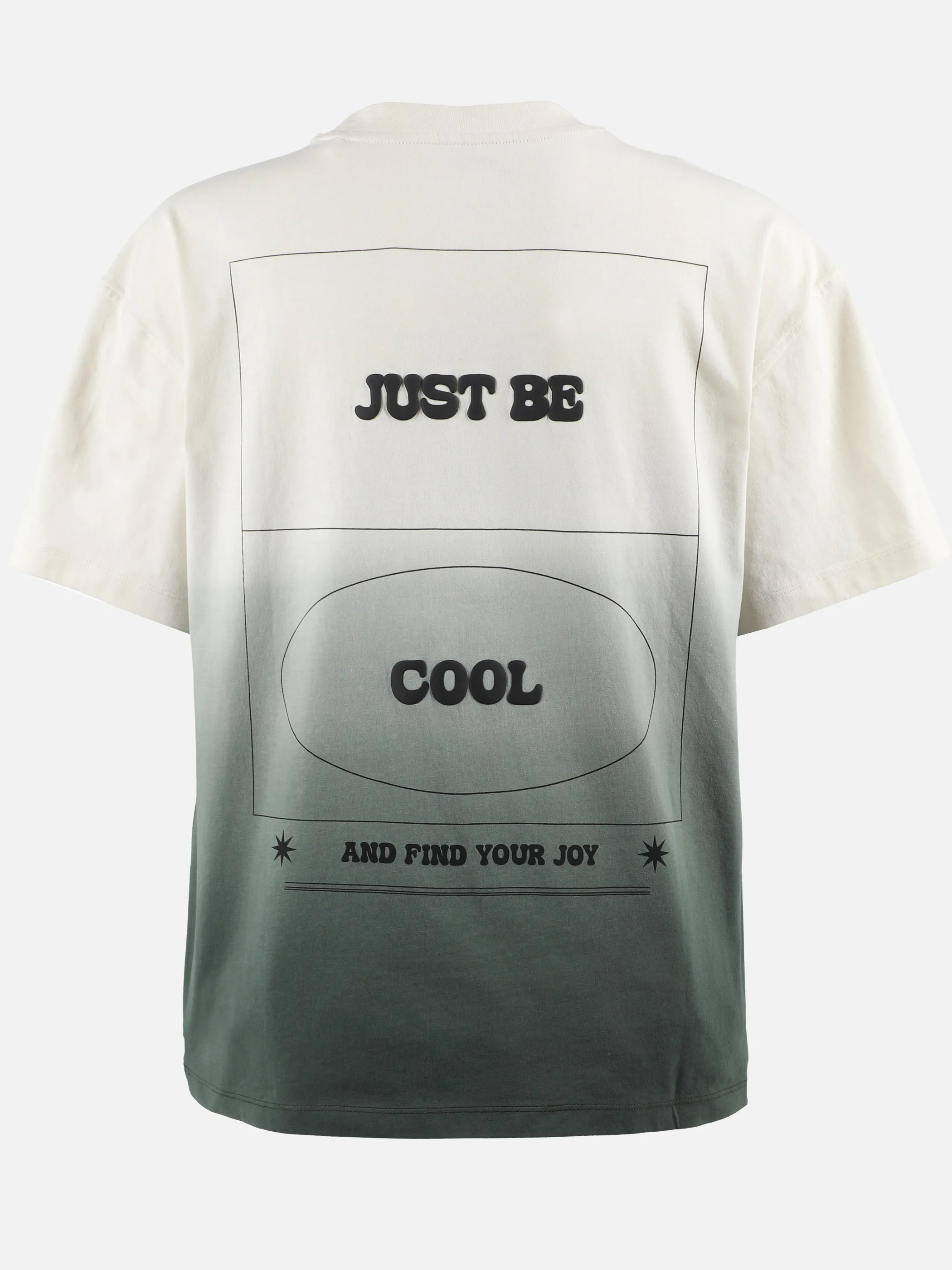 One Way JJ oversized Batik T-Shirt in grün mit Backprint Grün 910088 GRÜN 2