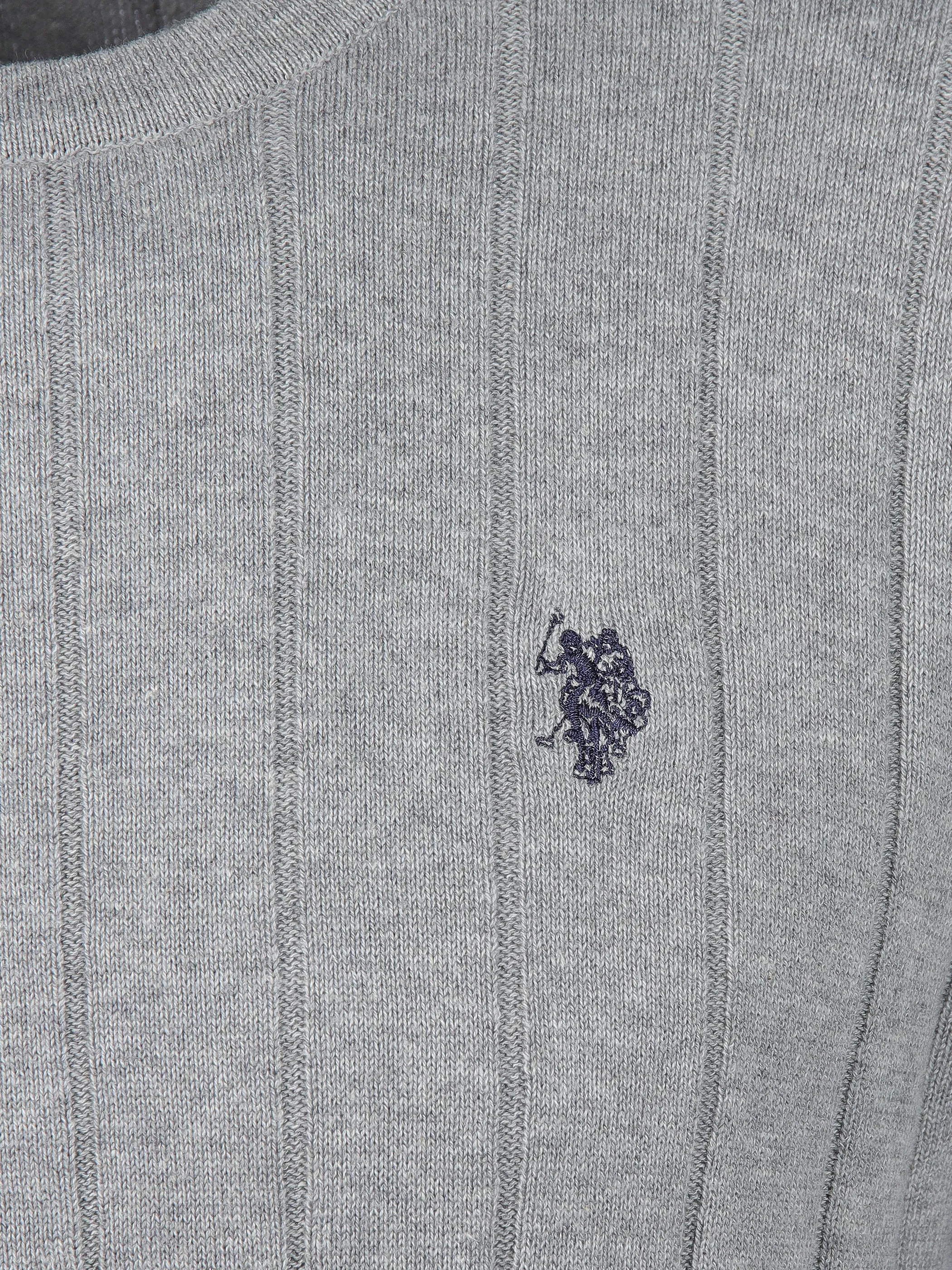 U.S. Polo Assn. He. Pullover RH Zopf Grau 911145 282 3 U.S. Polo Assn. He. Pullover RH Zopf Grau 911145 282 3