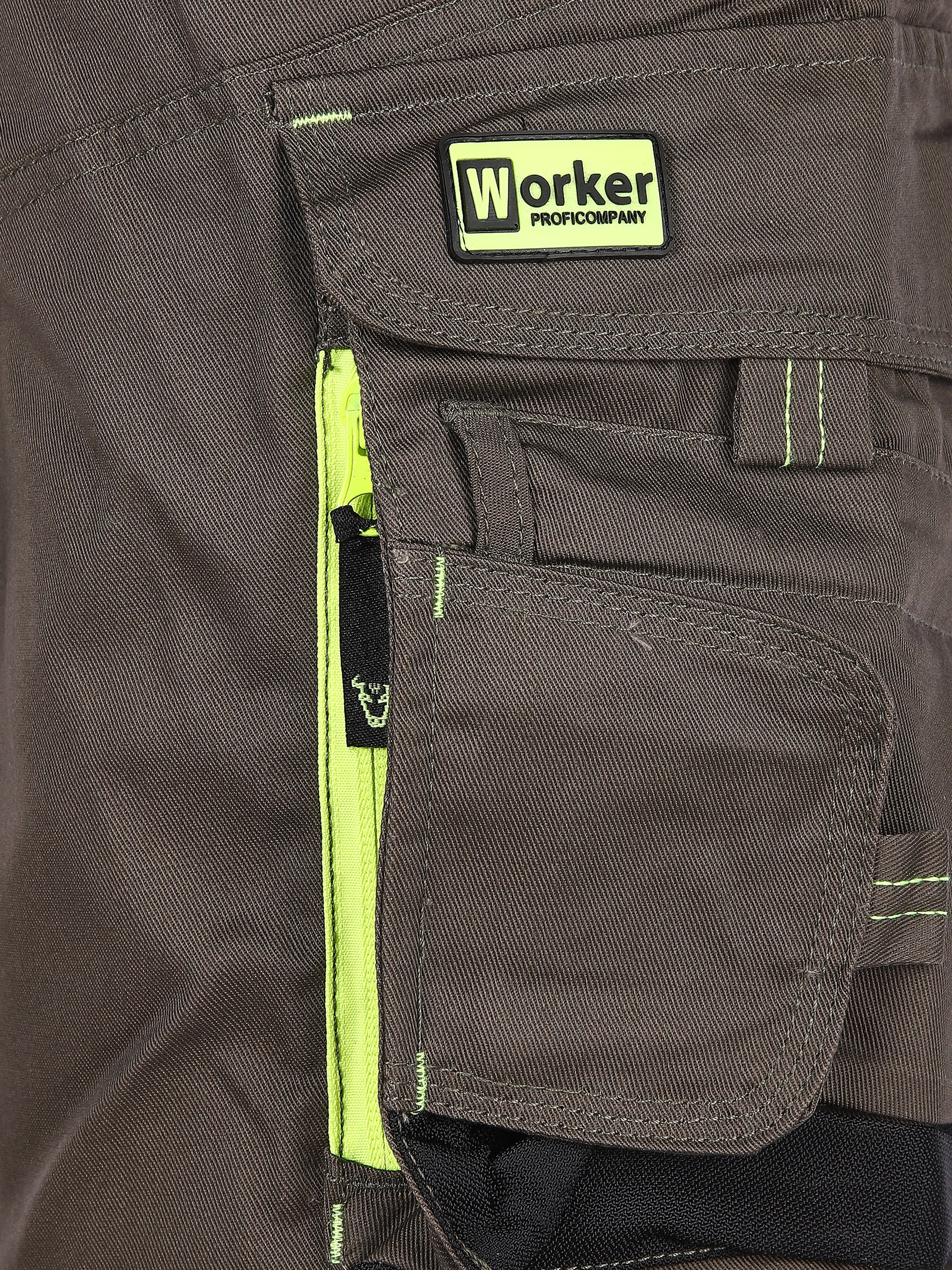 Worker He. Workershort Neon Grün 830617 OLIVE 3 Worker He. Workershort Neon Grün 830617 OLIVE 3