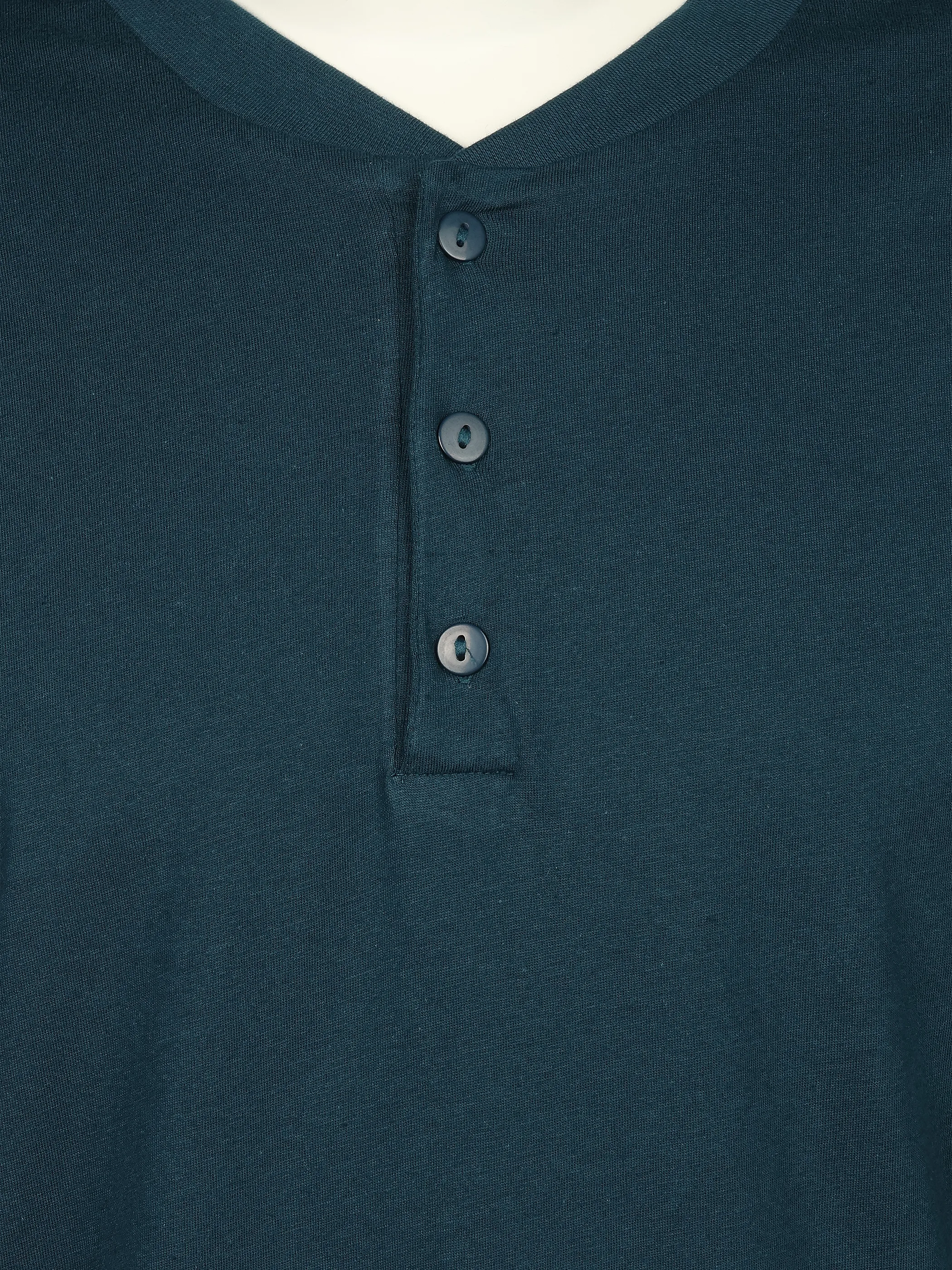 Jim Spencer He. Schlafshirt Serafino Grün 930619 PETROL 3