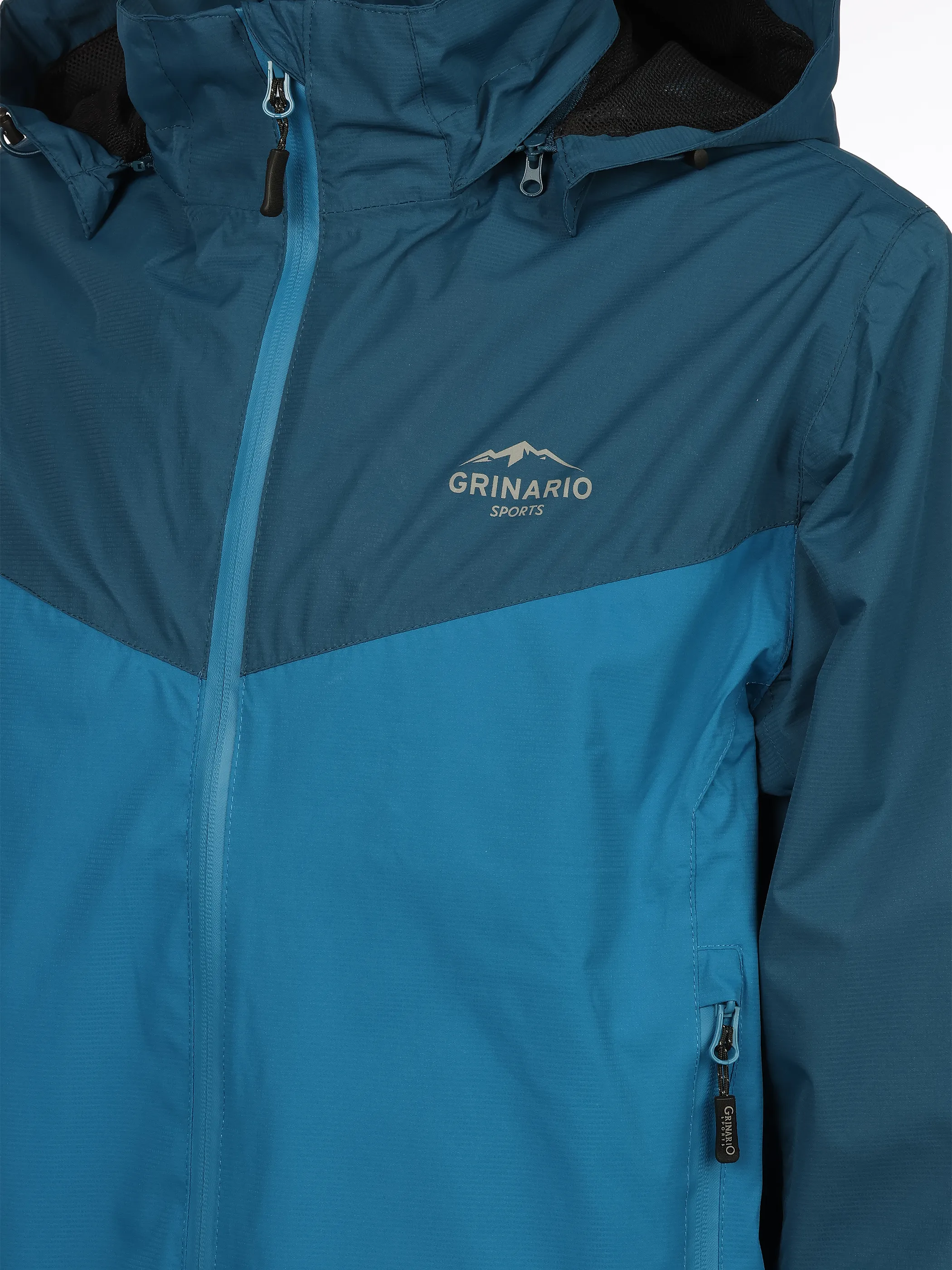Grinario Sports He-Regenjacke, m. abnehm. Kapuze Blau 921021 BLAU 4