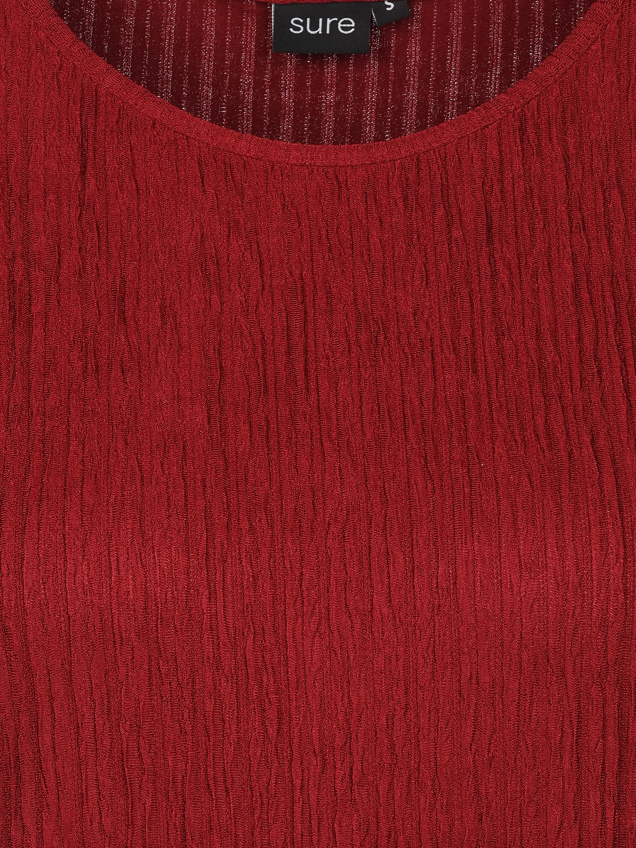 Sure Da-Plisse-T-Shirt Rot 926180 RHUBARB 3