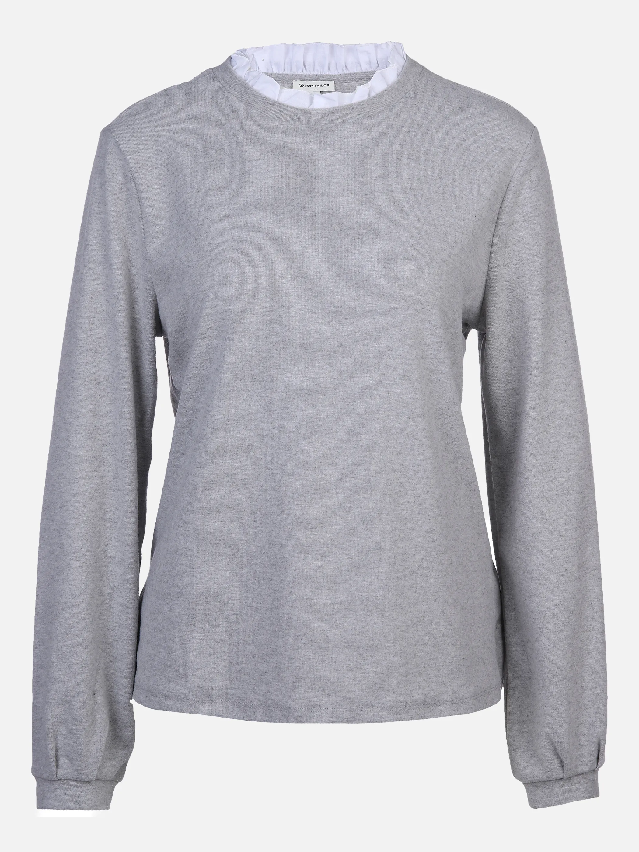 Tom Tailor 1034134 ruffle collar sweatshi Grau 872190 30282 1 Tom Tailor 1034134 ruffle collar sweatshi Grau 872190 30282 1