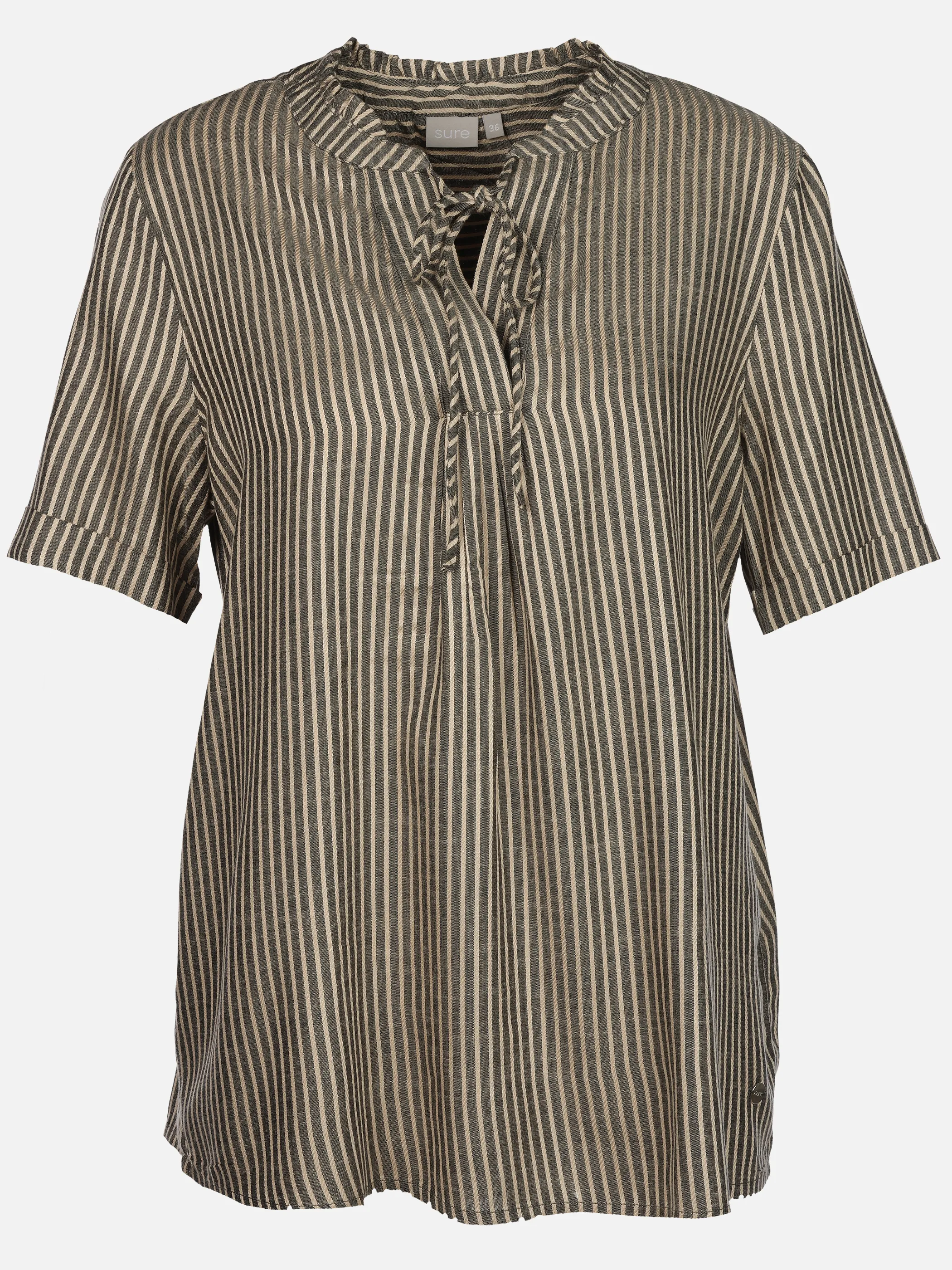 Sure Da-Bluse m. Streifen Schwarz 924505 BLACK 1