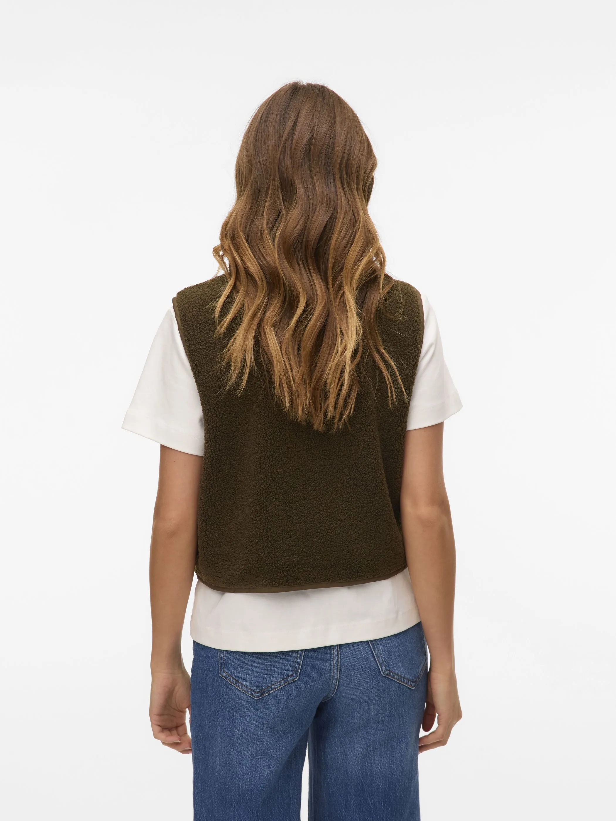 Vero Moda 10337854 VMGILLY SL GILET JRS Grün 915293 188880 3