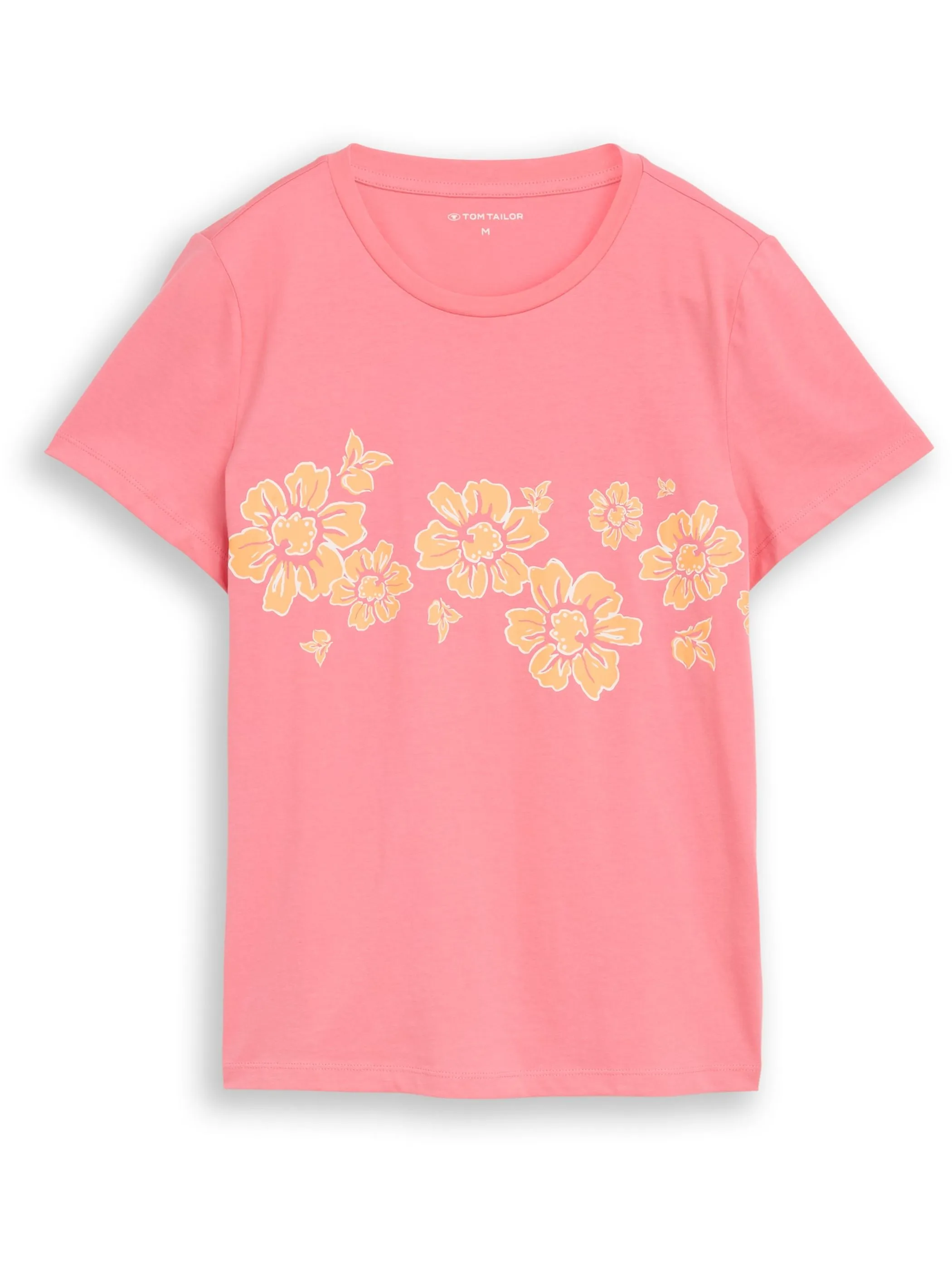 Tom Tailor 1051217 T-Shirt basic with print Pink 926010 40506 5