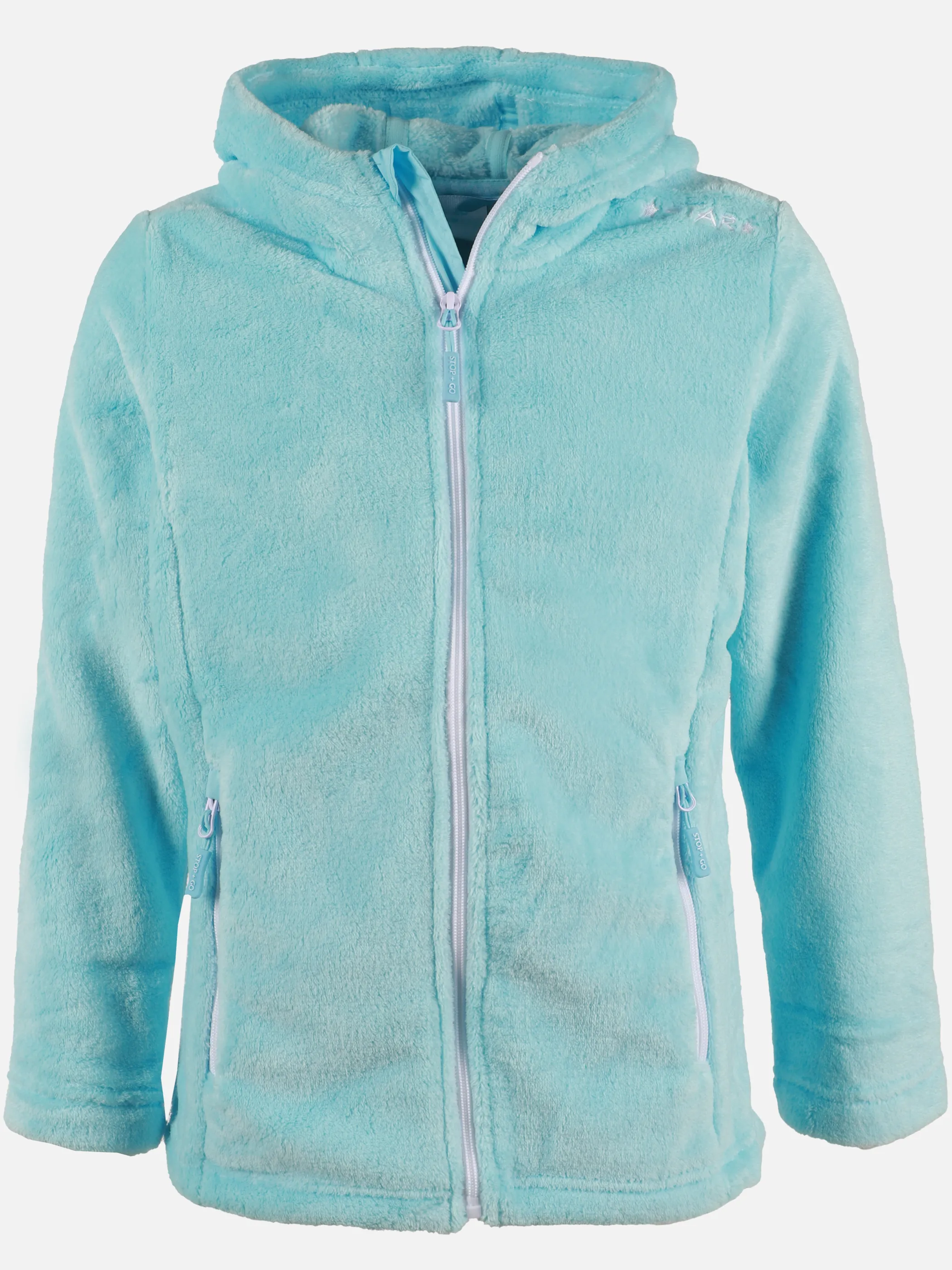 Stop + Go TG- Flauschjacke mit Kapuze Blau 896831 ICE BLUE 1 Stop + Go TG- Flauschjacke mit Kapuze Blau 896831 ICE BLUE 1