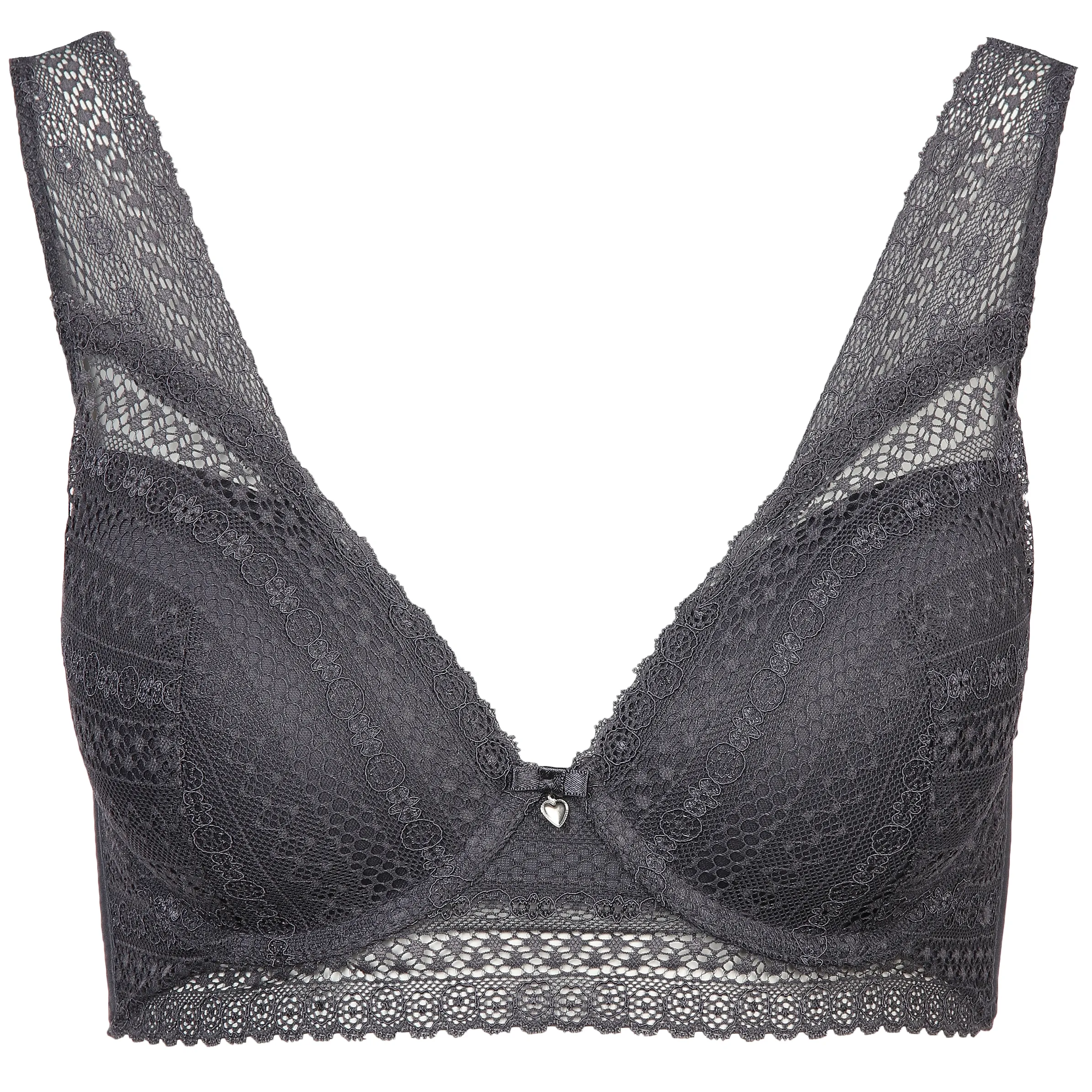 Sure Da. Schalen BH graphische Spit Grau 880524 SLATE 1 Sure Da. Schalen BH graphische Spit Grau 880524 SLATE 1