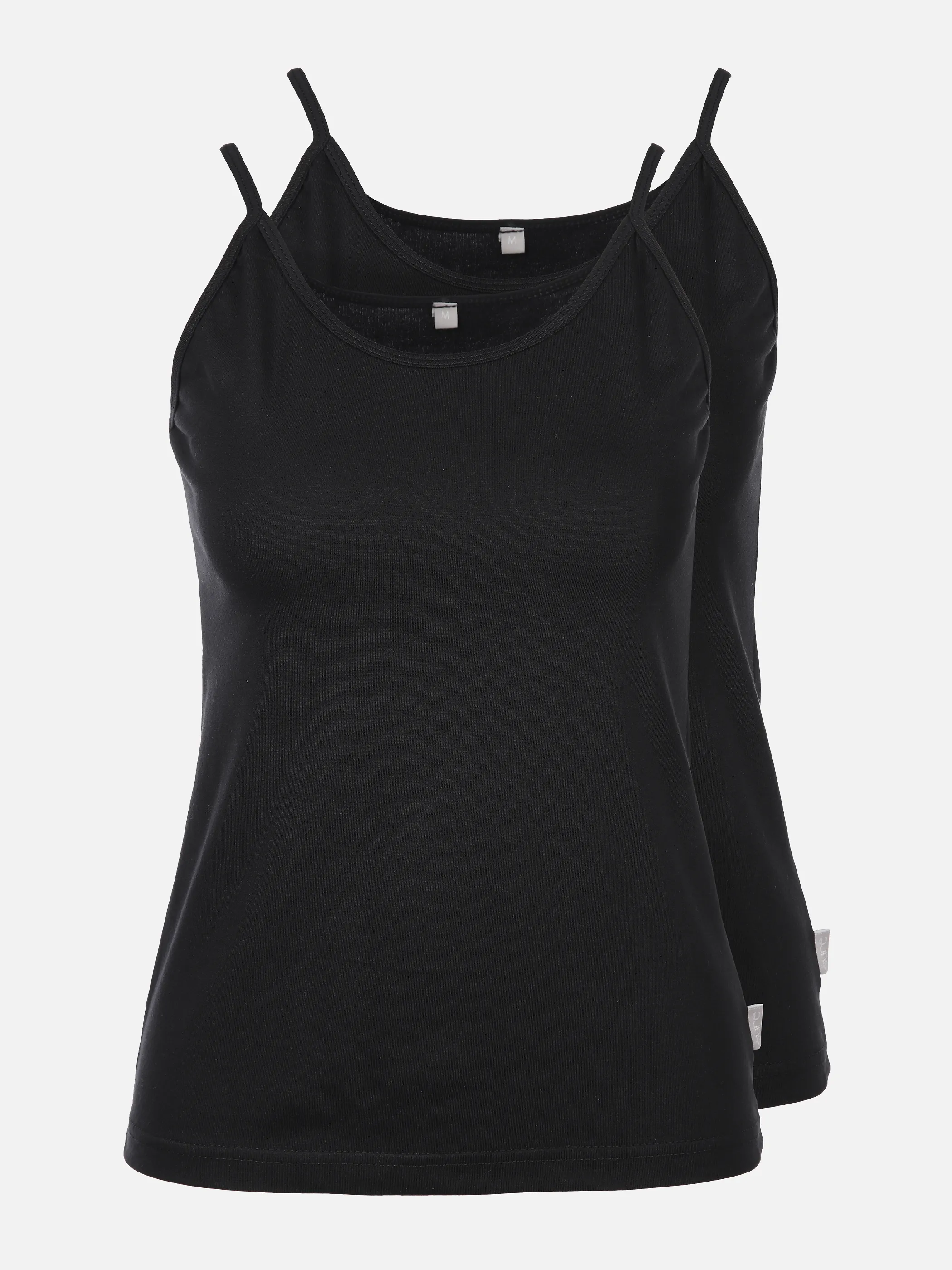 Sure Da. Bio Spaghettiträger Hemd 2 Schwarz 890023 SCHWARZ 1