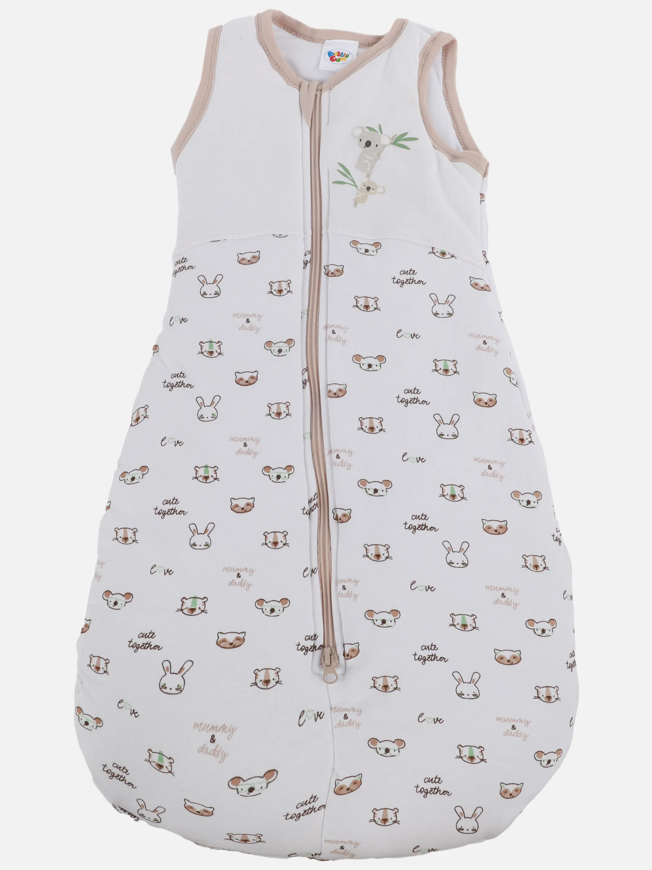 Bubble Gum Baby Unisex Schlafsack mit Koala Motiv in weiß Weiß 901351 WEIß 1 Bubble Gum Baby Unisex Schlafsack mit Koala Motiv in weiß Weiß 901351 WEIß 1