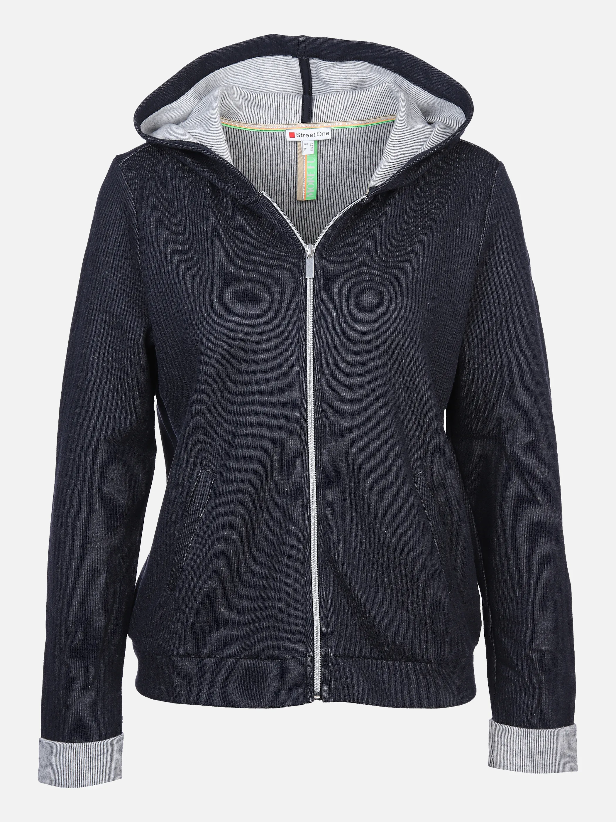 Street One A317346 LTD QR hoody jacket w. Blau 864107 13325 1 Street One A317346 LTD QR hoody jacket w. Blau 864107 13325 1