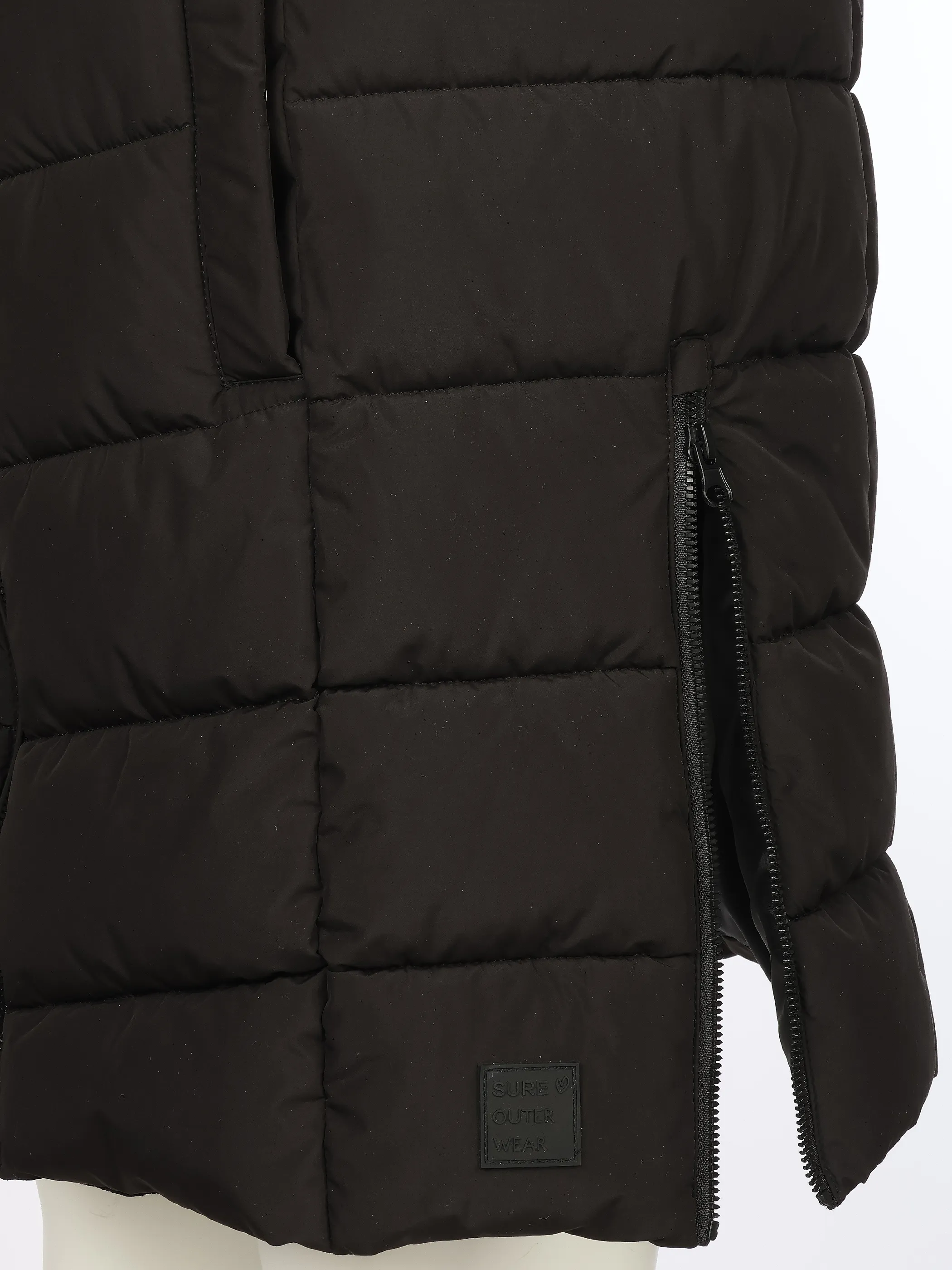 Sure Da. Steppweste mit abnehmbarer Kapuze Schwarz 928653 BLACK 3