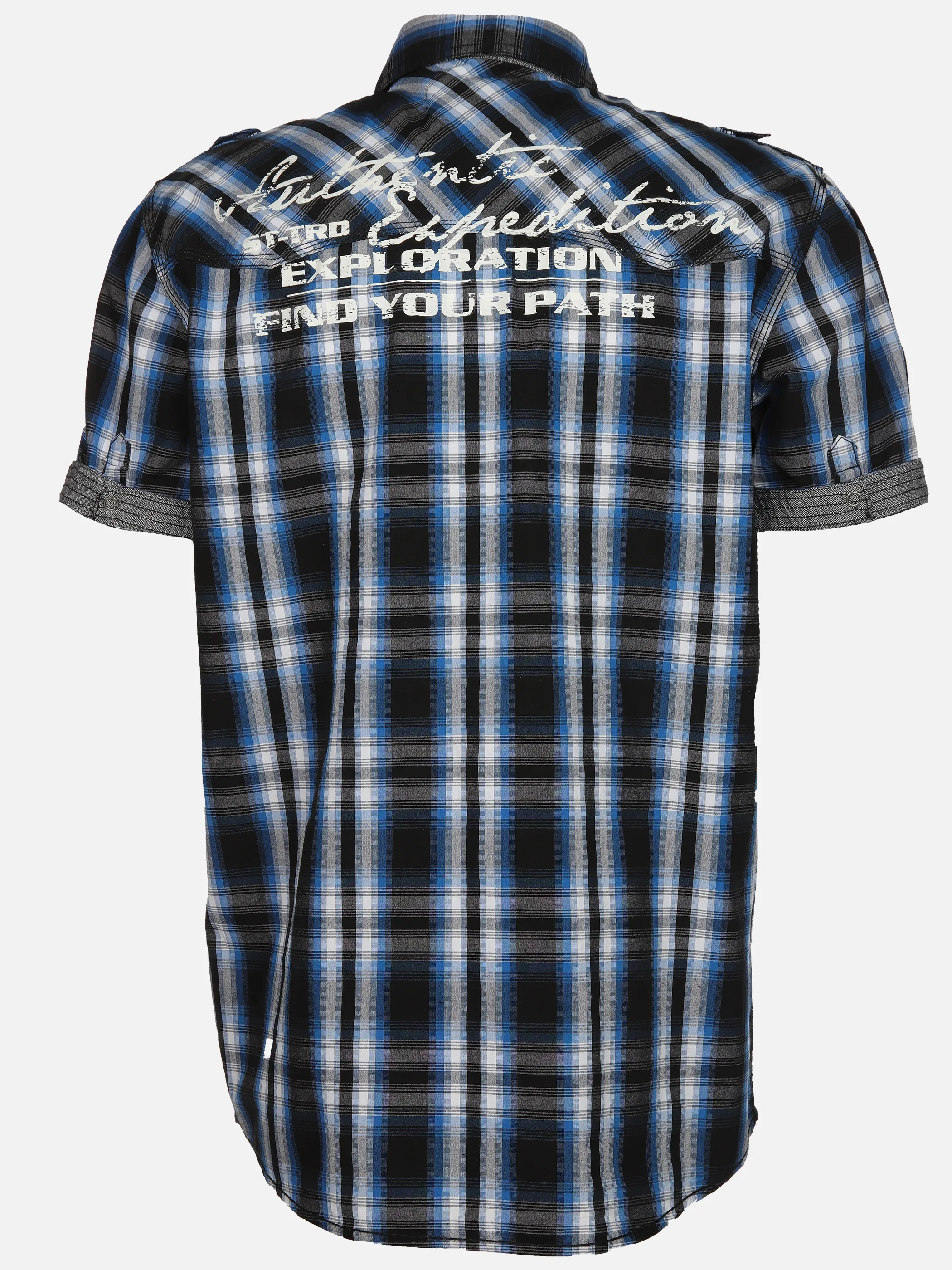 Southern Territory He. Freizeithemd 1/2 Arm zipper Blau 906573 BLUE 2