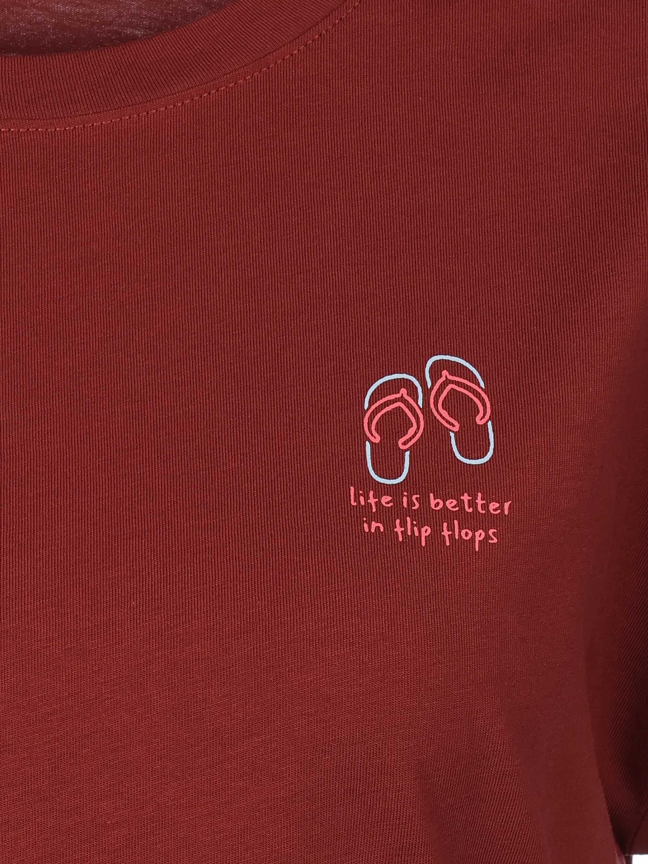 s.Oliver 2184730 T-Shirt mit Print Rot 930463 39D4 3