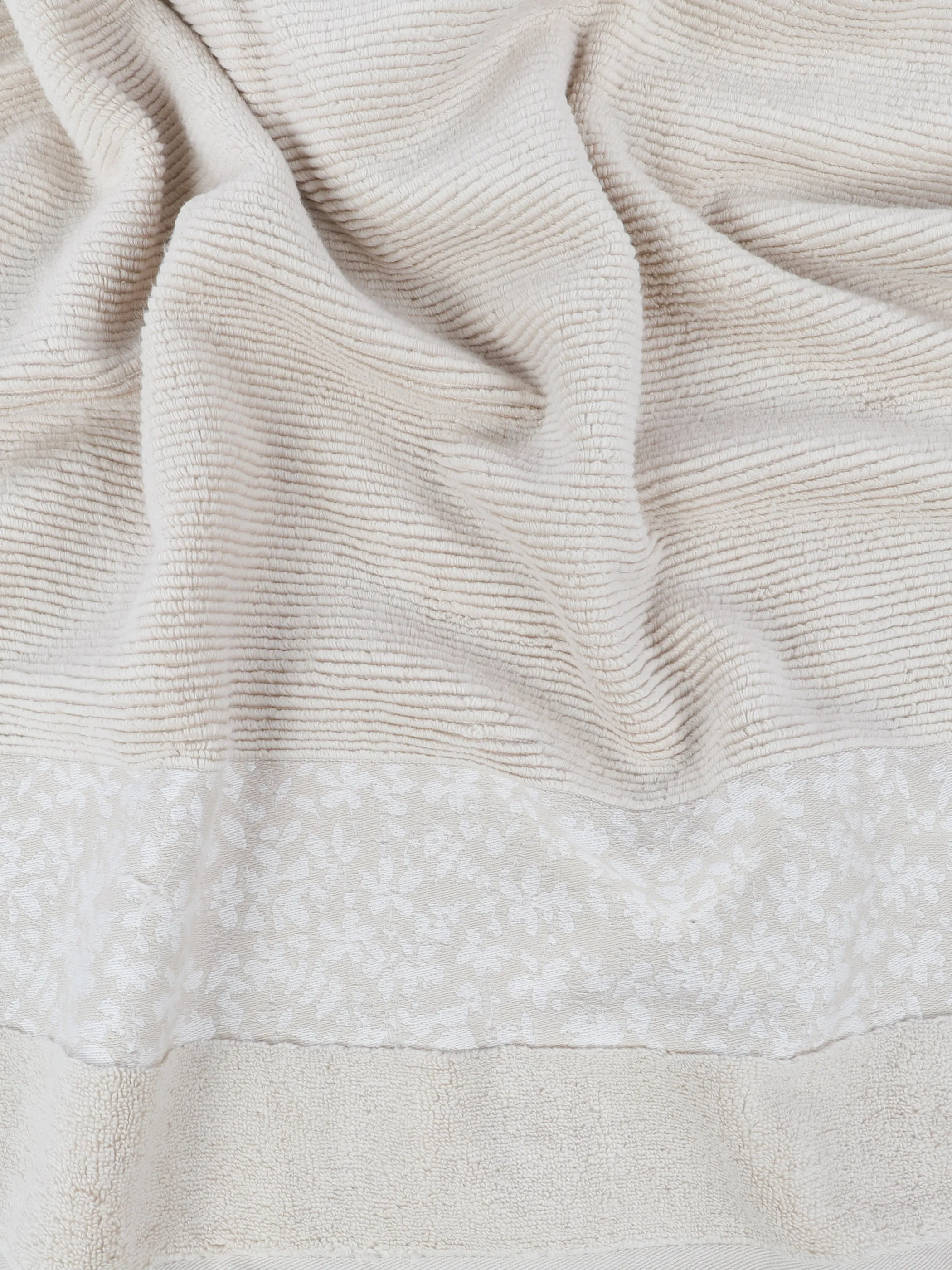 Dream House Duschtuch mit Bordüre 70x140 Weiß 923130 OATMEAL 3