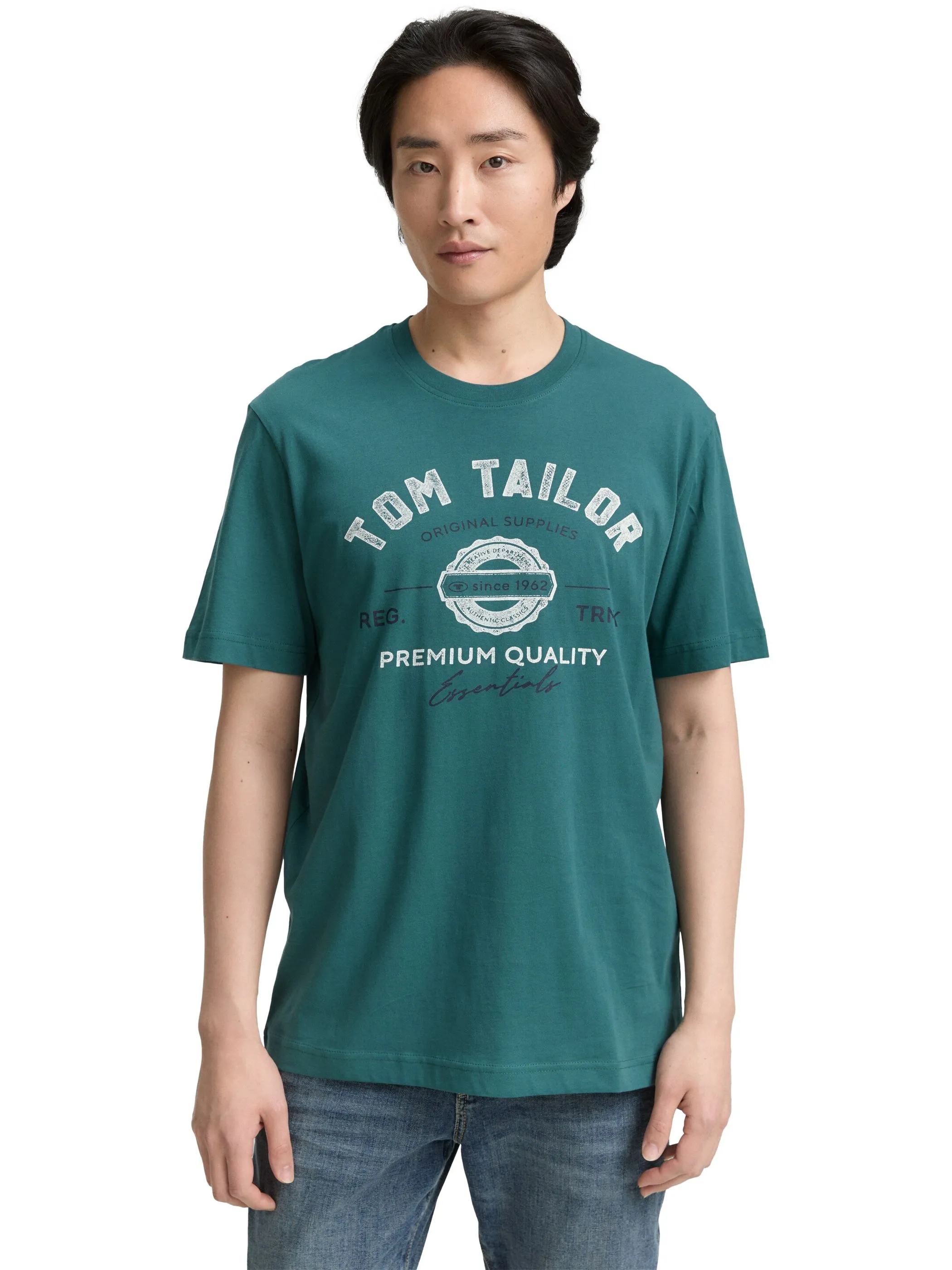 Tom Tailor 1037735 NOS logo tee Grün 884276 14171 5