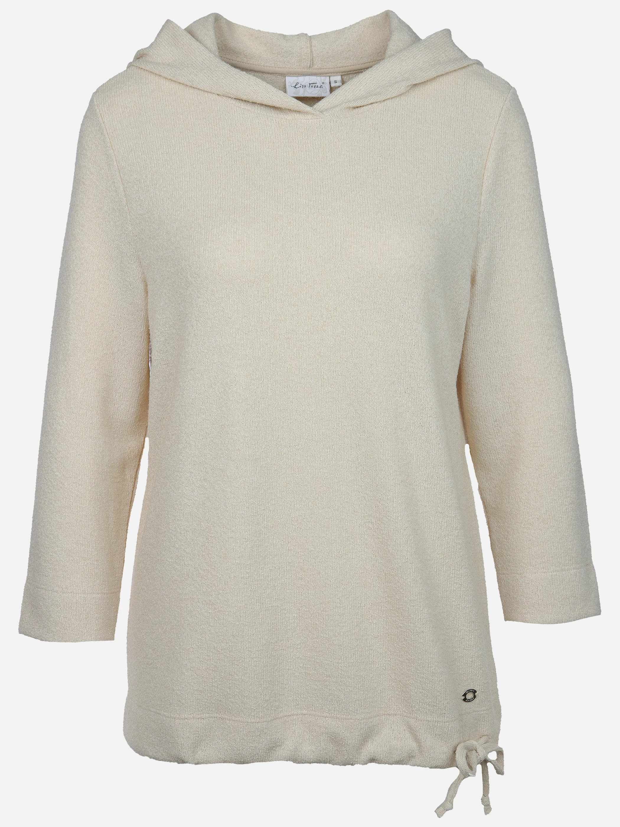 Lisa Tossa Da-Hoodie in Boucle-Optik Weiß 906586 OFFWHITE 1 Lisa Tossa Da-Hoodie in Boucle-Optik Weiß 906586 OFFWHITE 1