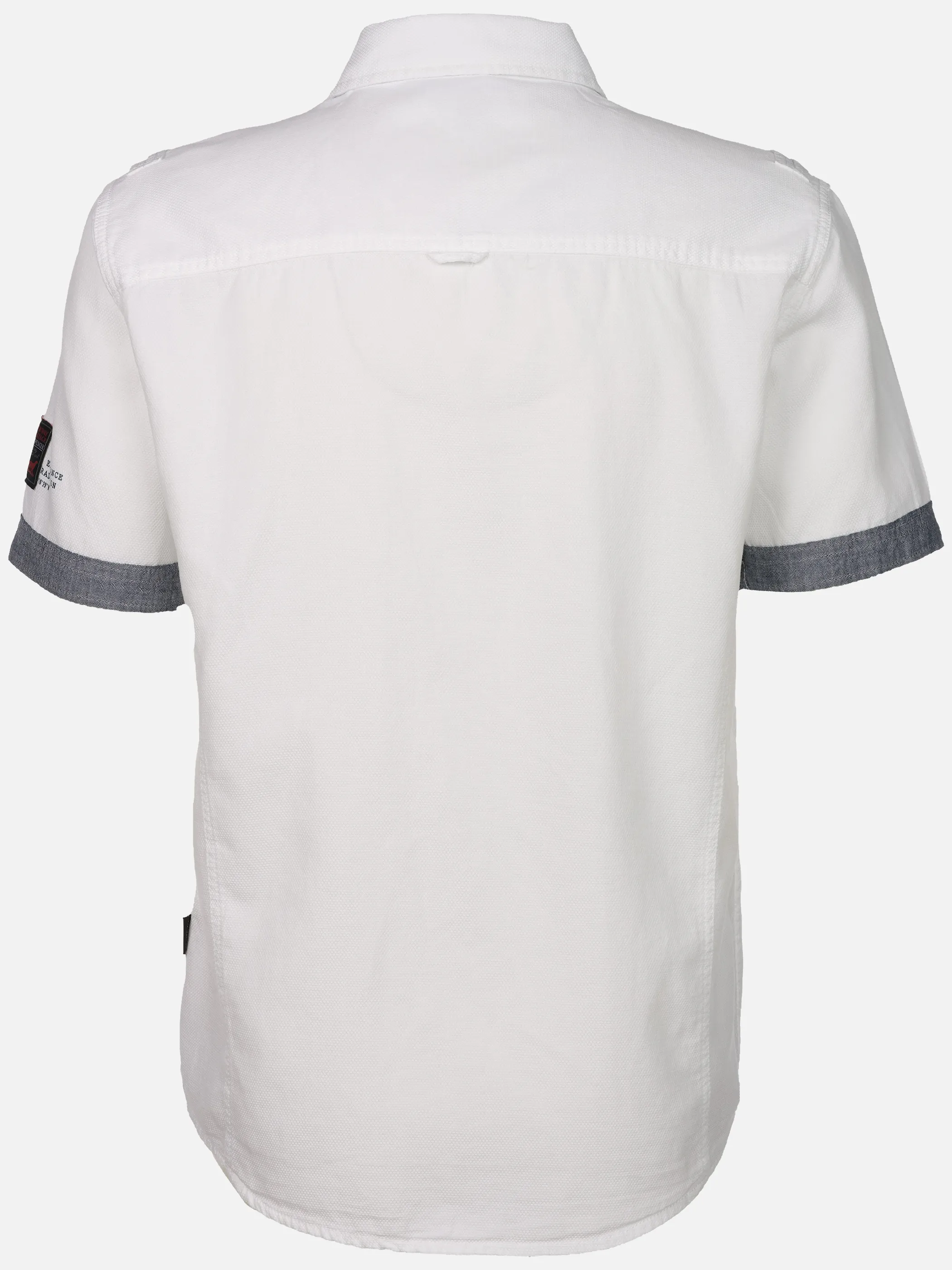 Jim Spencer He. Freizeithemd 1/2 Arm slub Weiß 923119 WEIß 2