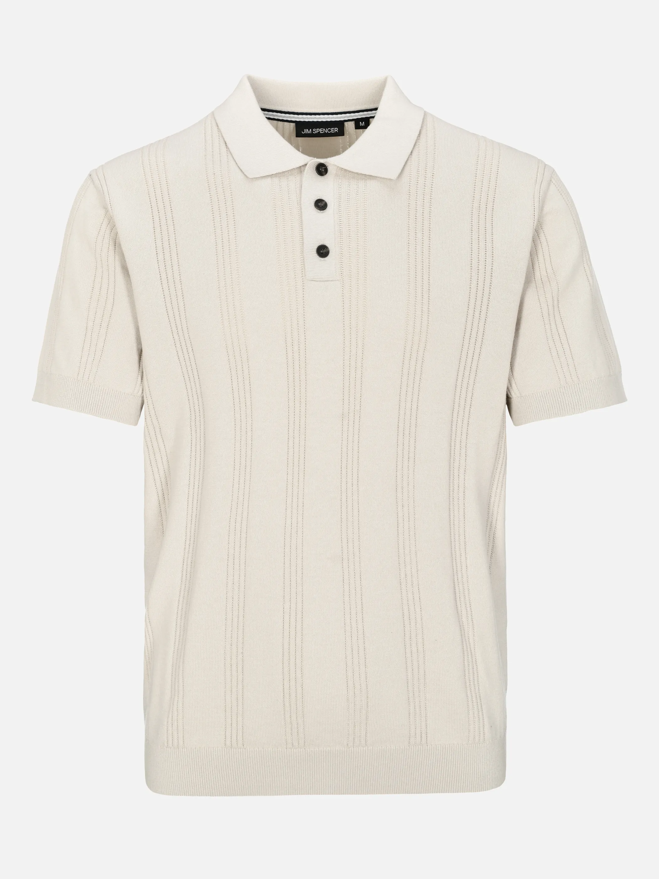 Jim Spencer He-Polo Strick Shirt 1/2 Arm Beige 925117 244 1