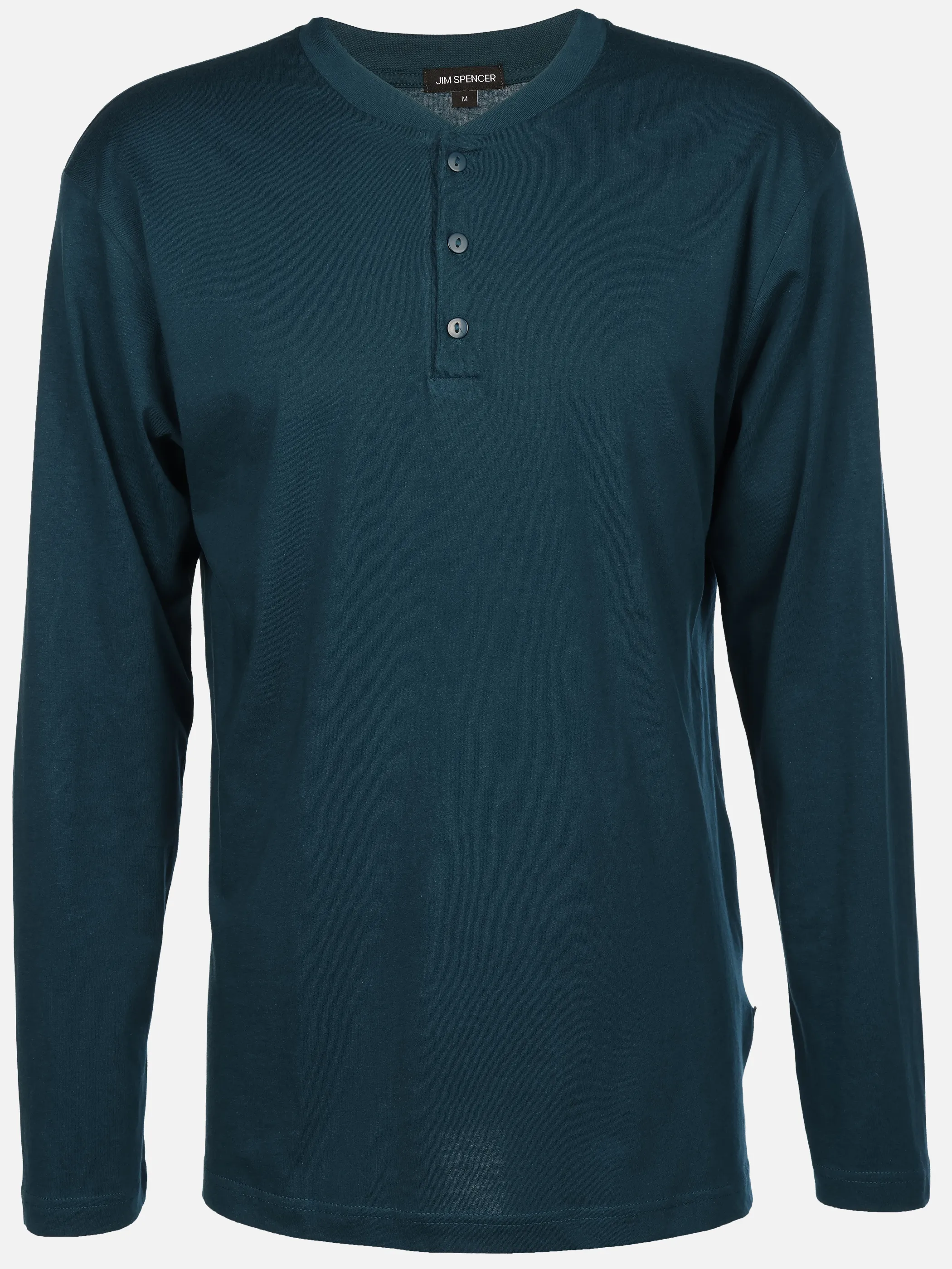 Jim Spencer He. Schlafshirt Serafino Grün 930619 PETROL 1
