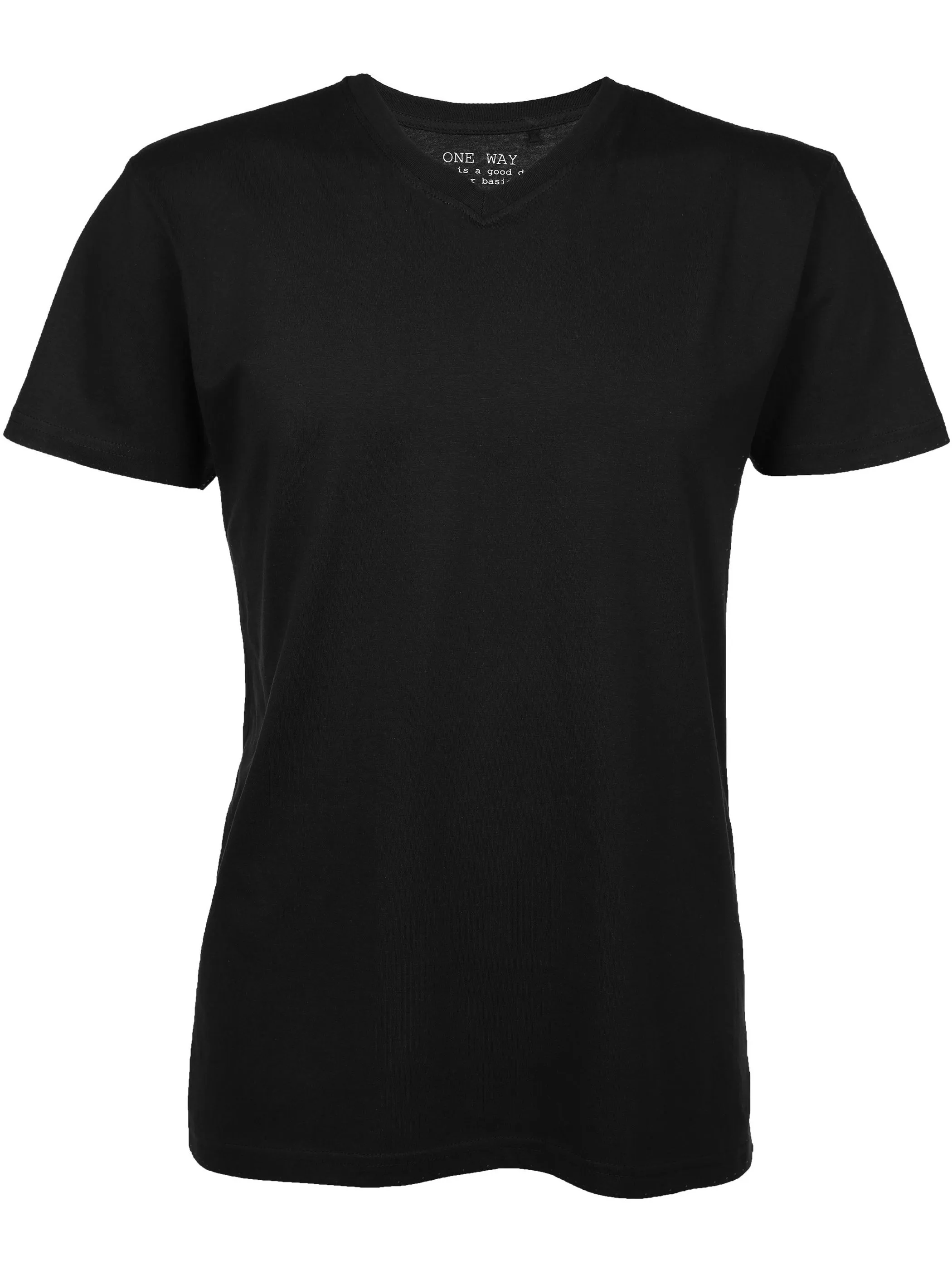 One Way YF-He-Shirt 1/2 Arm V-Basic Schwarz 782243 BLACK 4