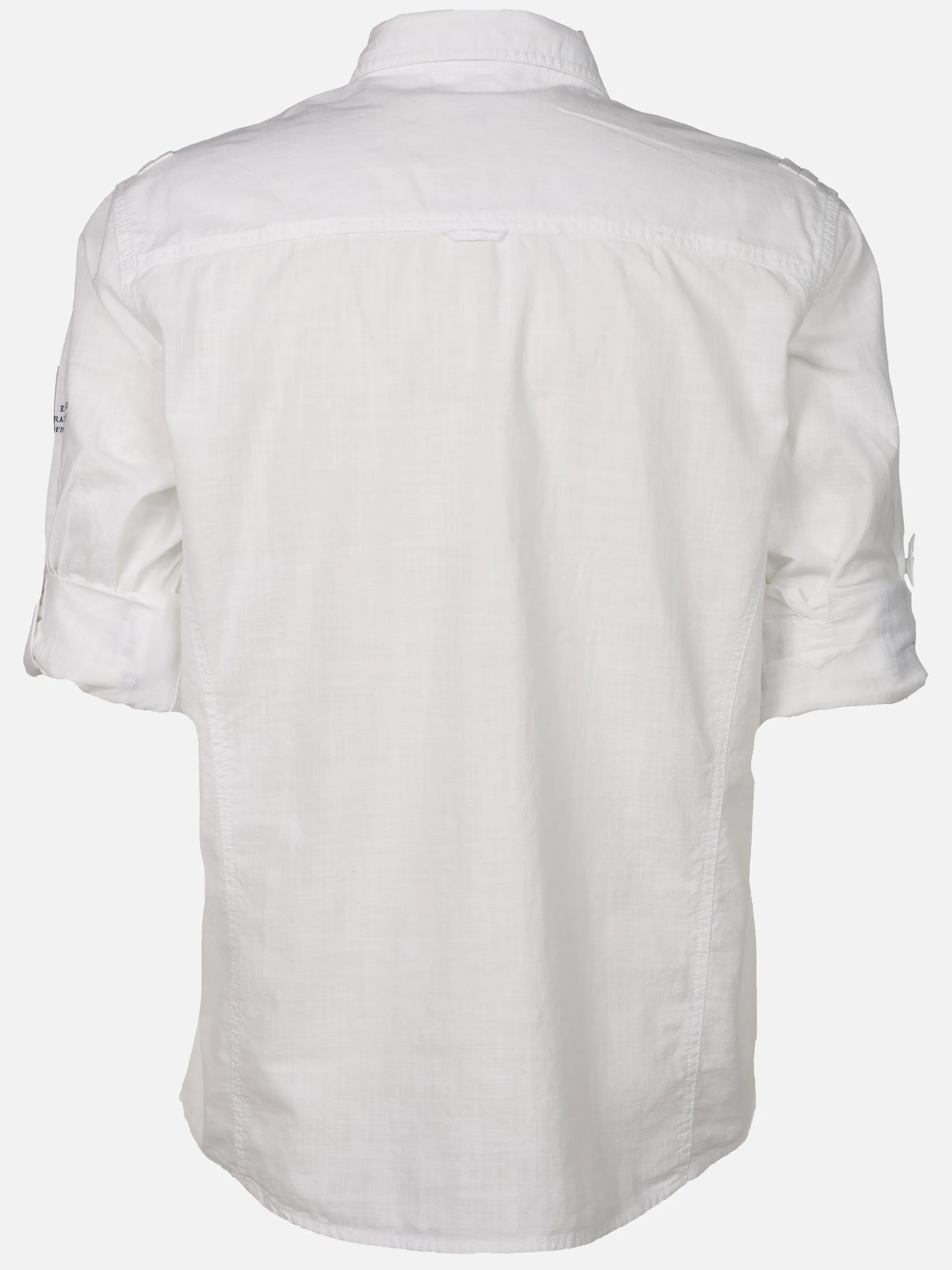 Jim Spencer He. Freizeithemd 1/1 Arm slub Krempelarm Weiß 922241 WHITE 2