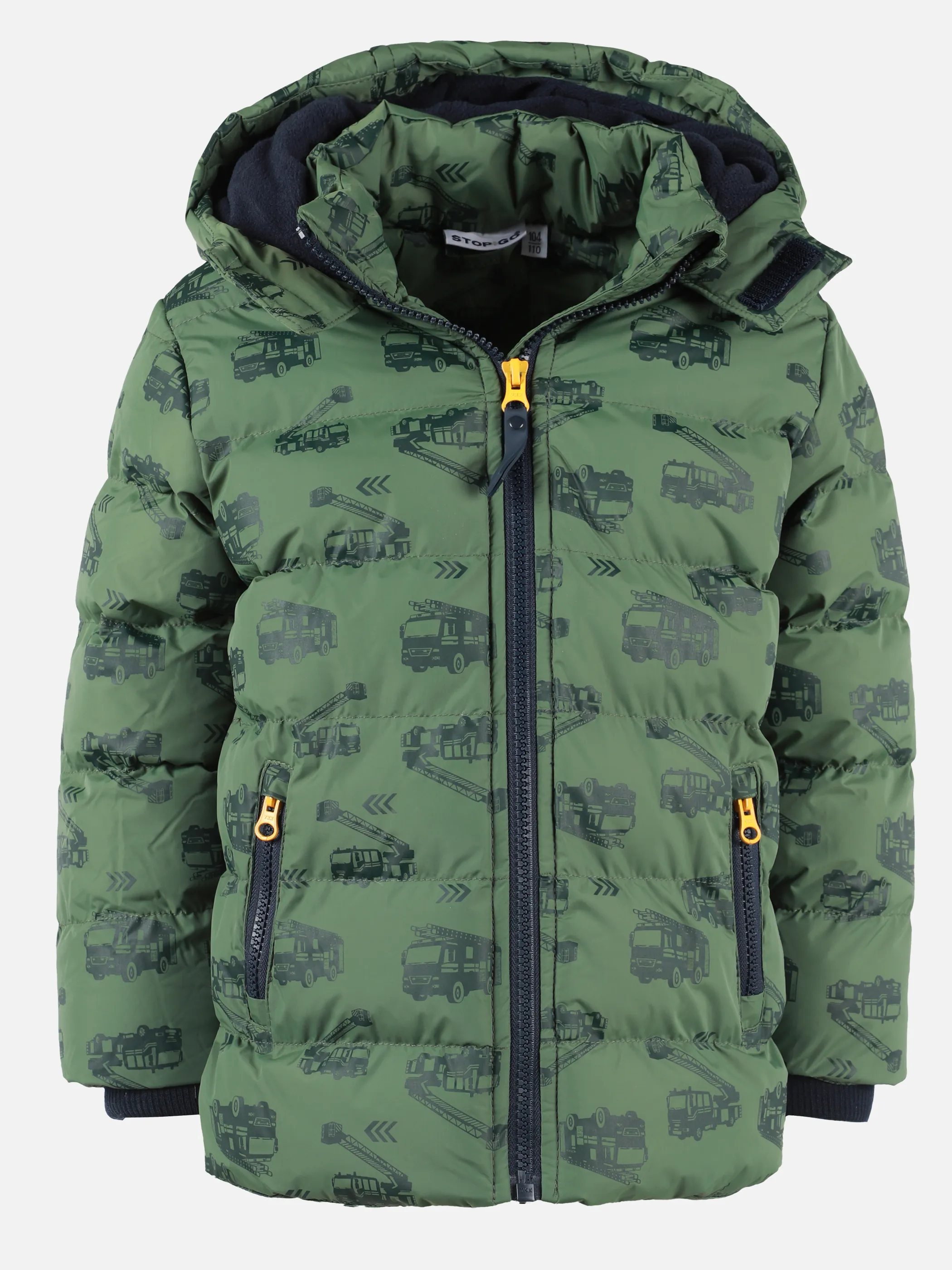 Stop + Go KJ Jacke mit Dino AOP mit Kapuze in grün Grün 899734 GRÜN 1 Stop + Go KJ Jacke mit Dino AOP mit Kapuze in grün Grün 899734 GRÜN 1