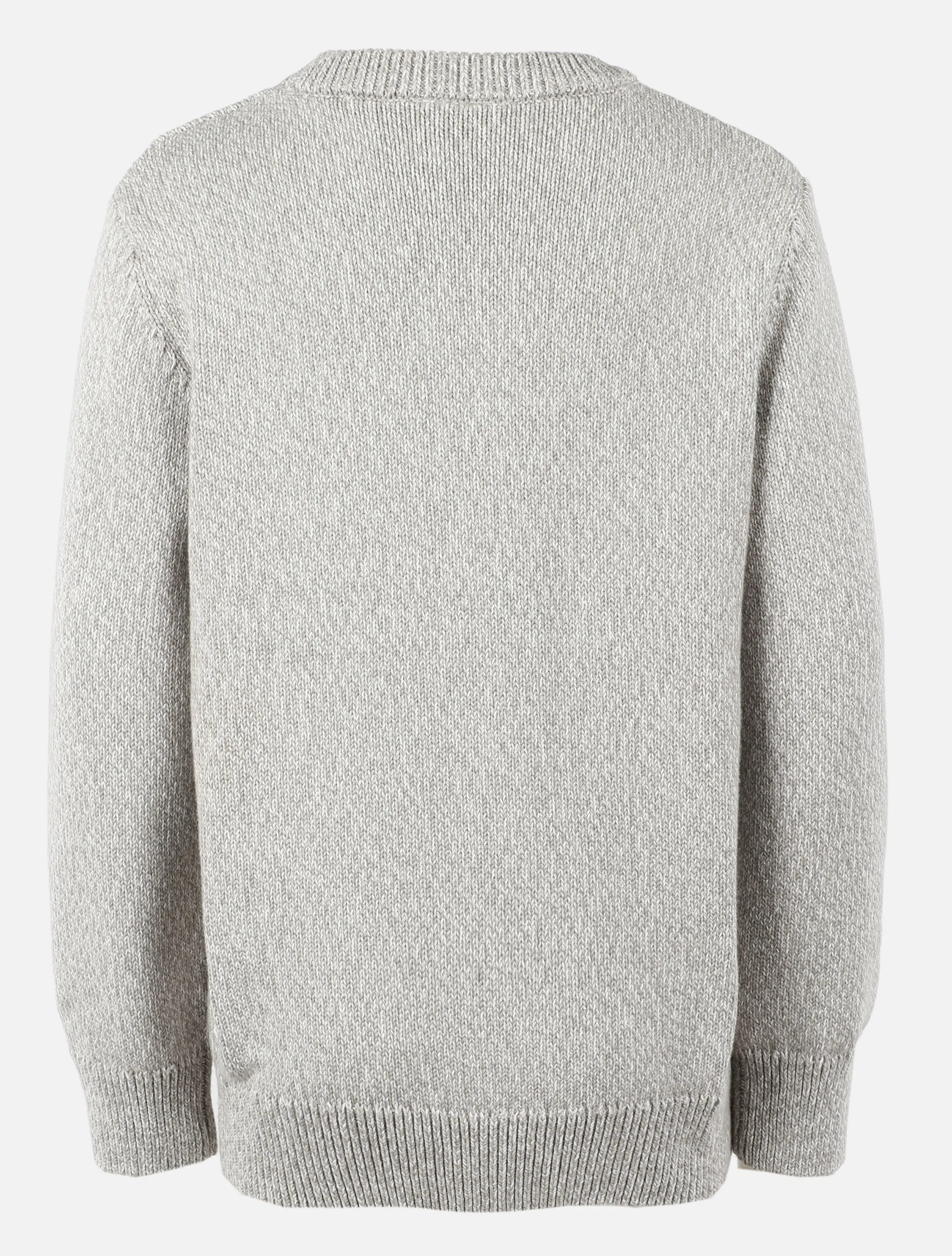 One Way KJ Strickpullover mit Waldtier Appli in grau Grau 930126 GRAU MELAN 2