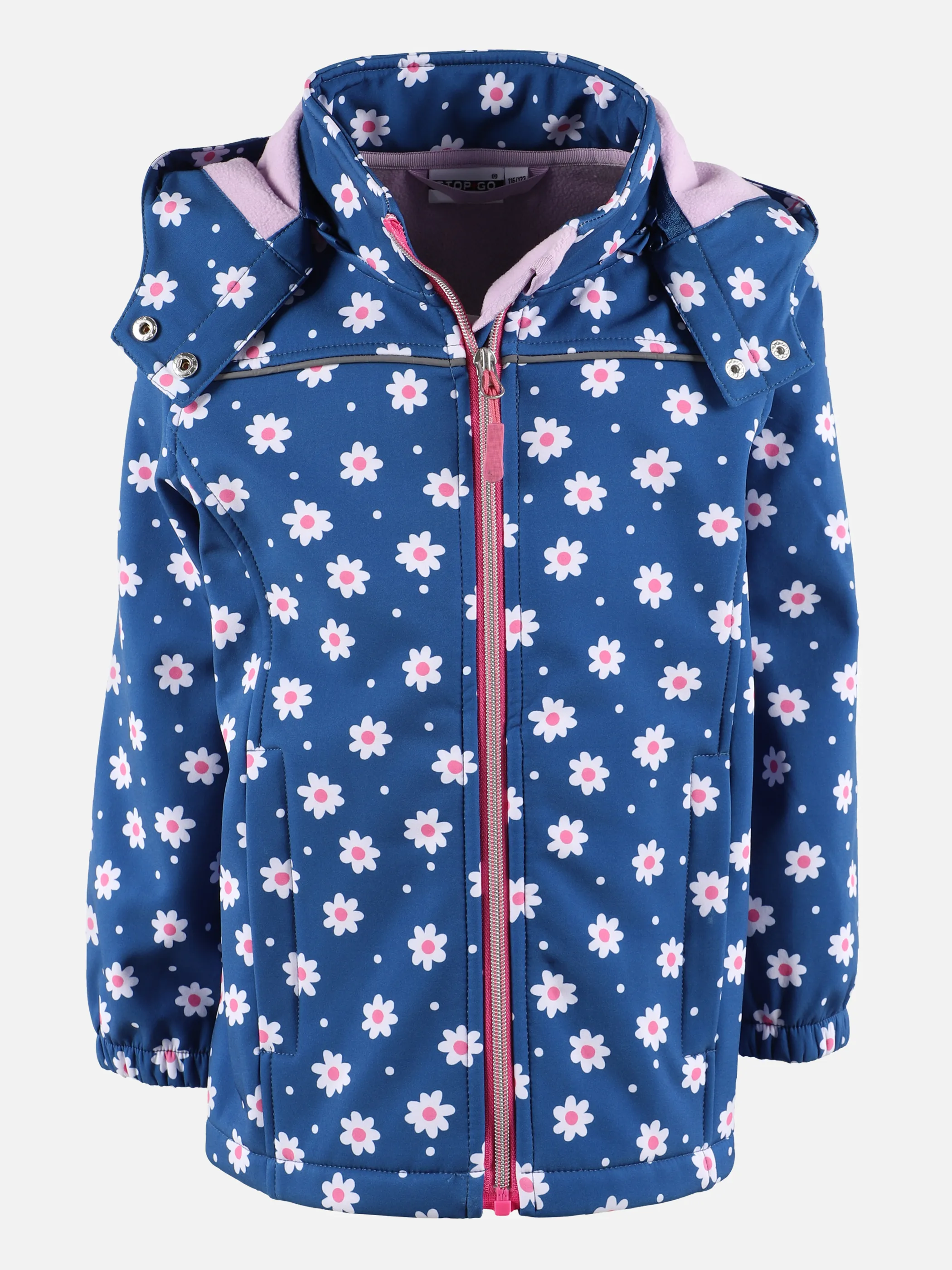 Stop + Go KM Softshelljacke mit AOP Blumen in navy Blau 875506 BLAU 1 Stop + Go KM Softshelljacke mit AOP Blumen in navy Blau 875506 BLAU 1
