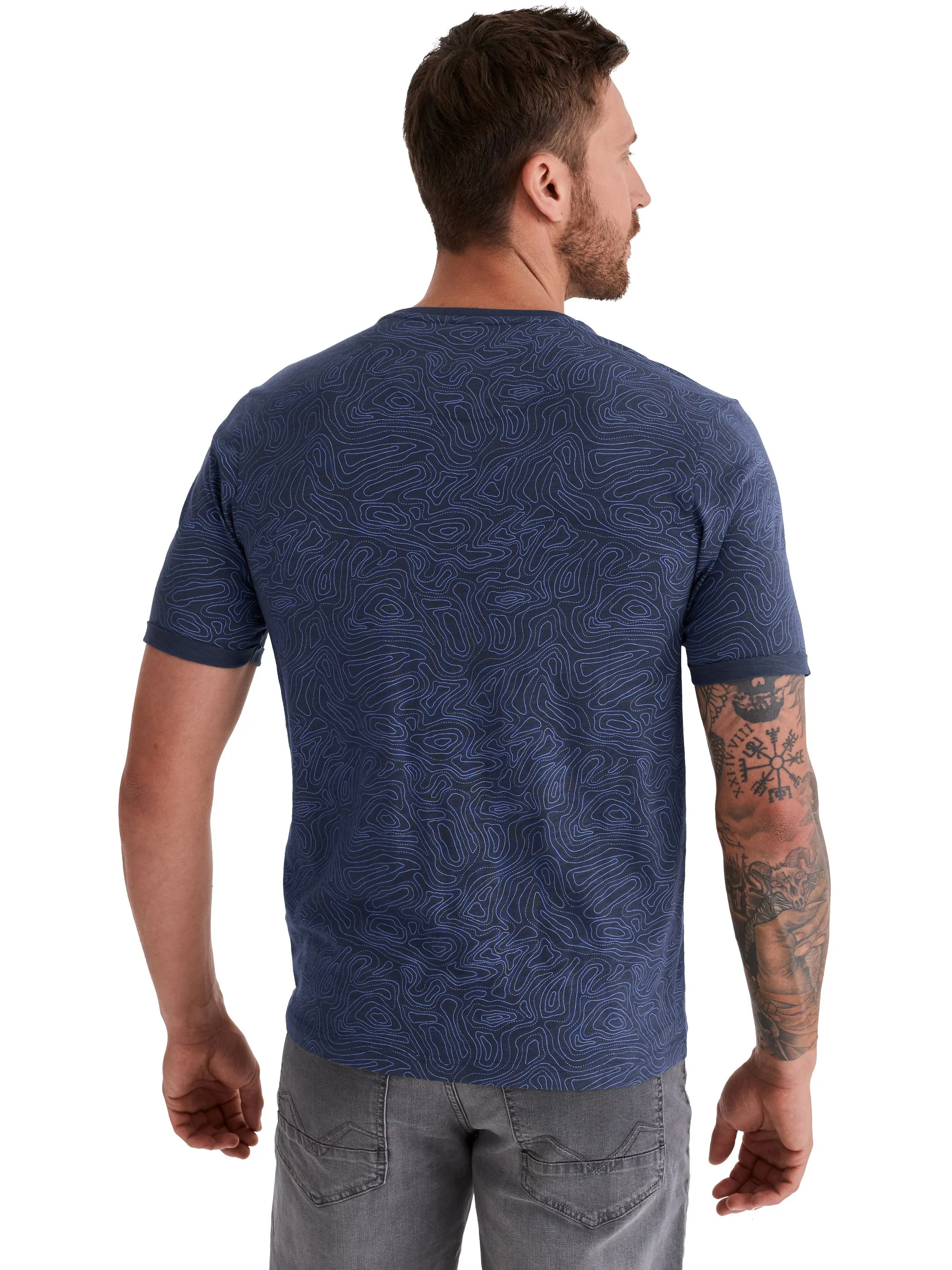 HERO by John Medoox 74306490009155 He-T-Shirt TIM,XXXL,b Blau 928350 9155 2