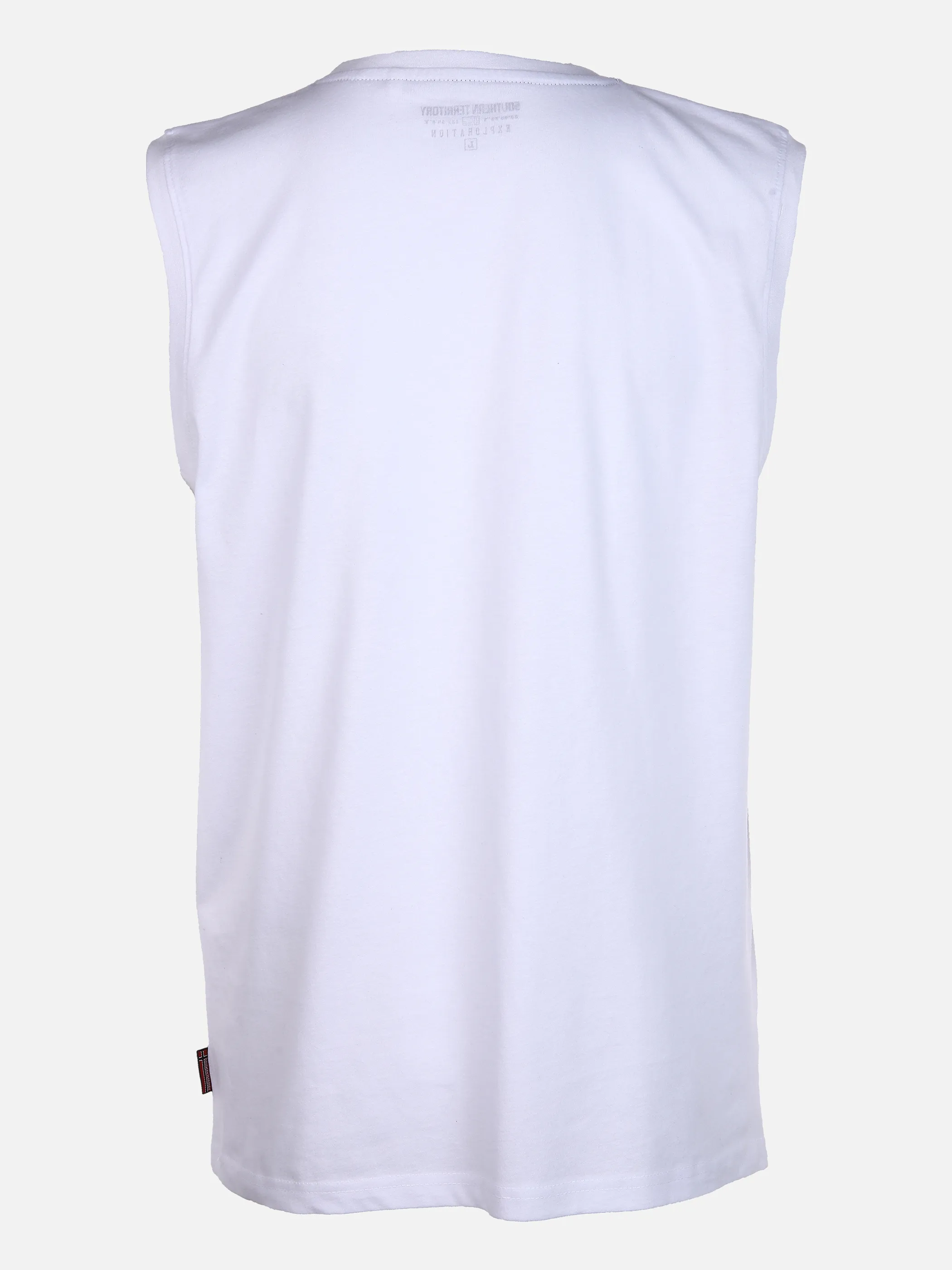 Southern Territory He. Muscelshirt Druck peach Weiß 852919 WITE 2