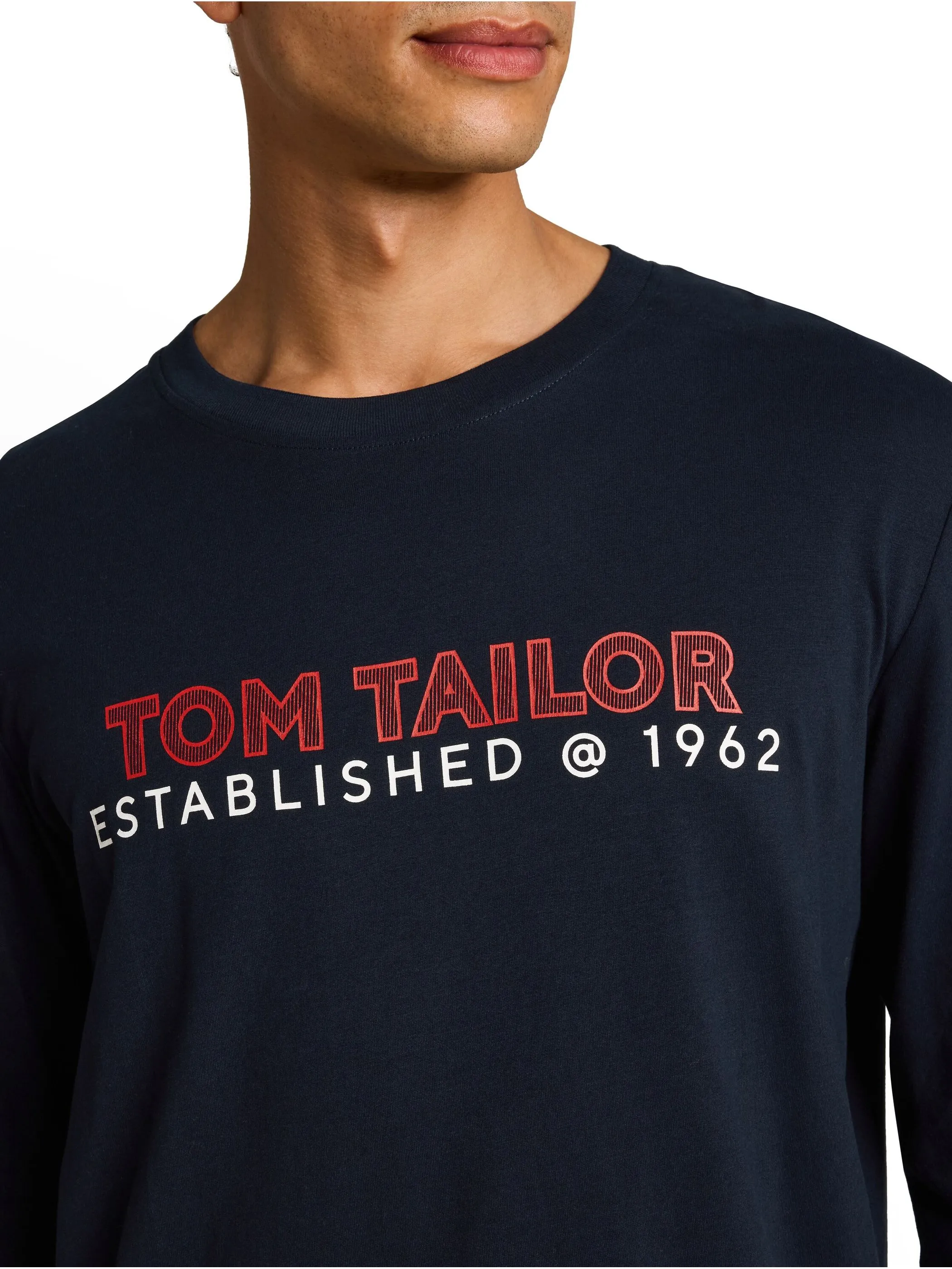 Tom Tailor 1052638 NOS printed longsleeve Blau 934240 10668 3