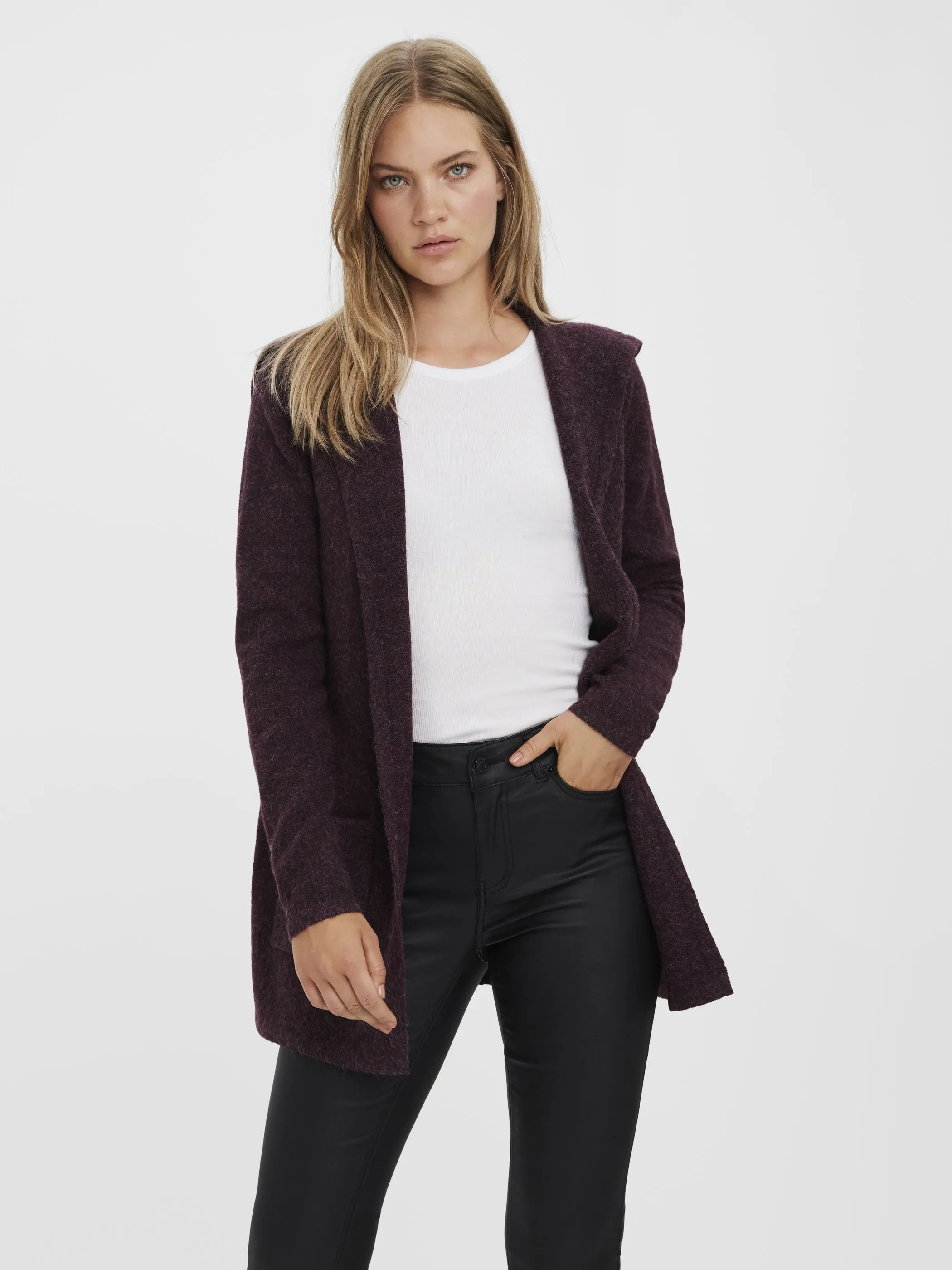 Vero Moda 10235948 VMDOFFY LS OPEN HOOD Rot 837728 186320001 5