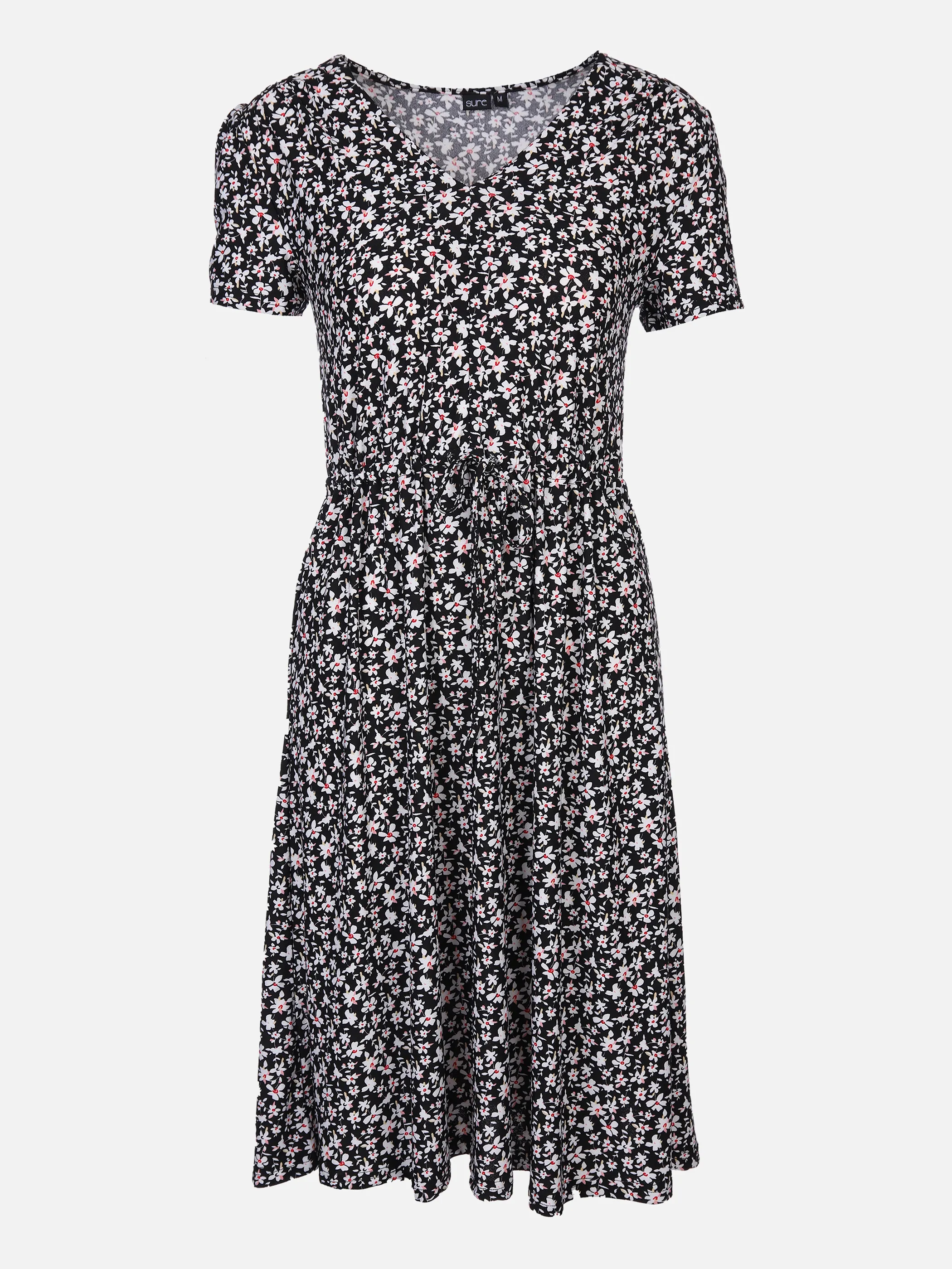 Sure Da-Shirtkleid m. Alloverprint Schwarz 864723 SCHWARZ 1