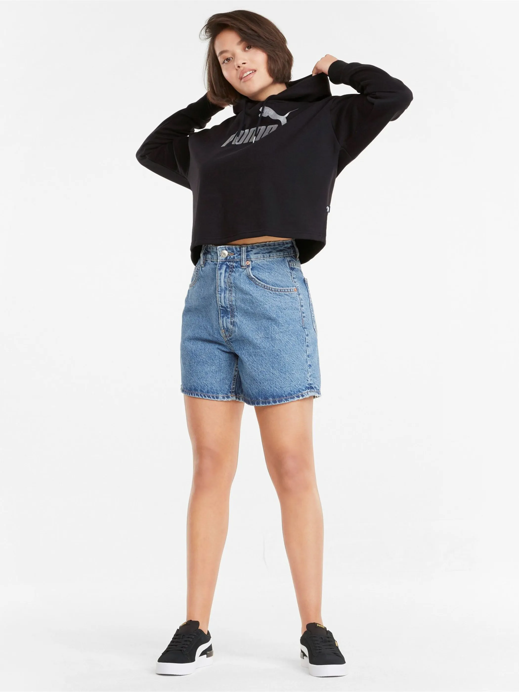 Puma 586891 Da-Sweatshirt, cropped Schwarz 856610 51 5 Puma 586891 Da-Sweatshirt, cropped Schwarz 856610 51 5