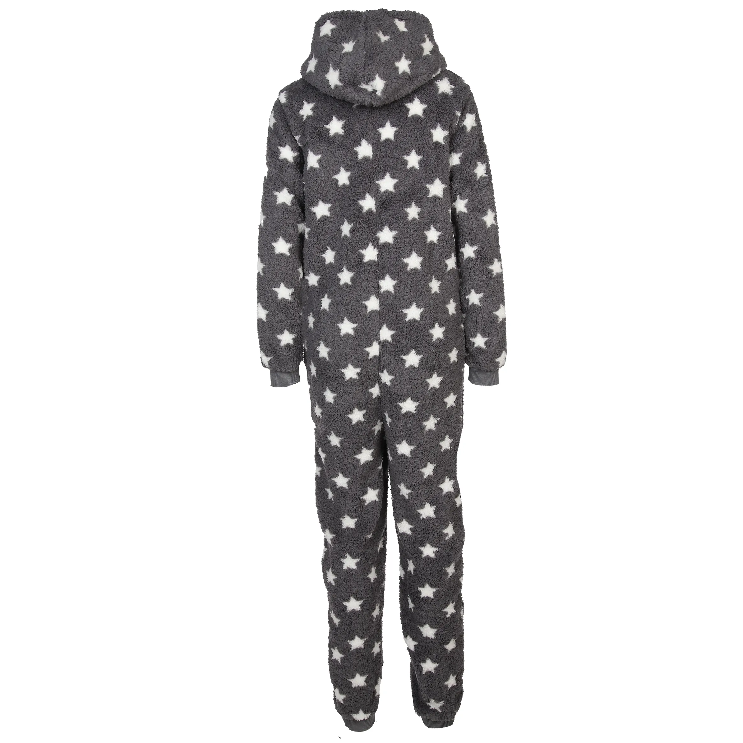 Sure Fleece Kuschel-Jumpsuit mit Kapuze Grau 885477 GR/CR 2