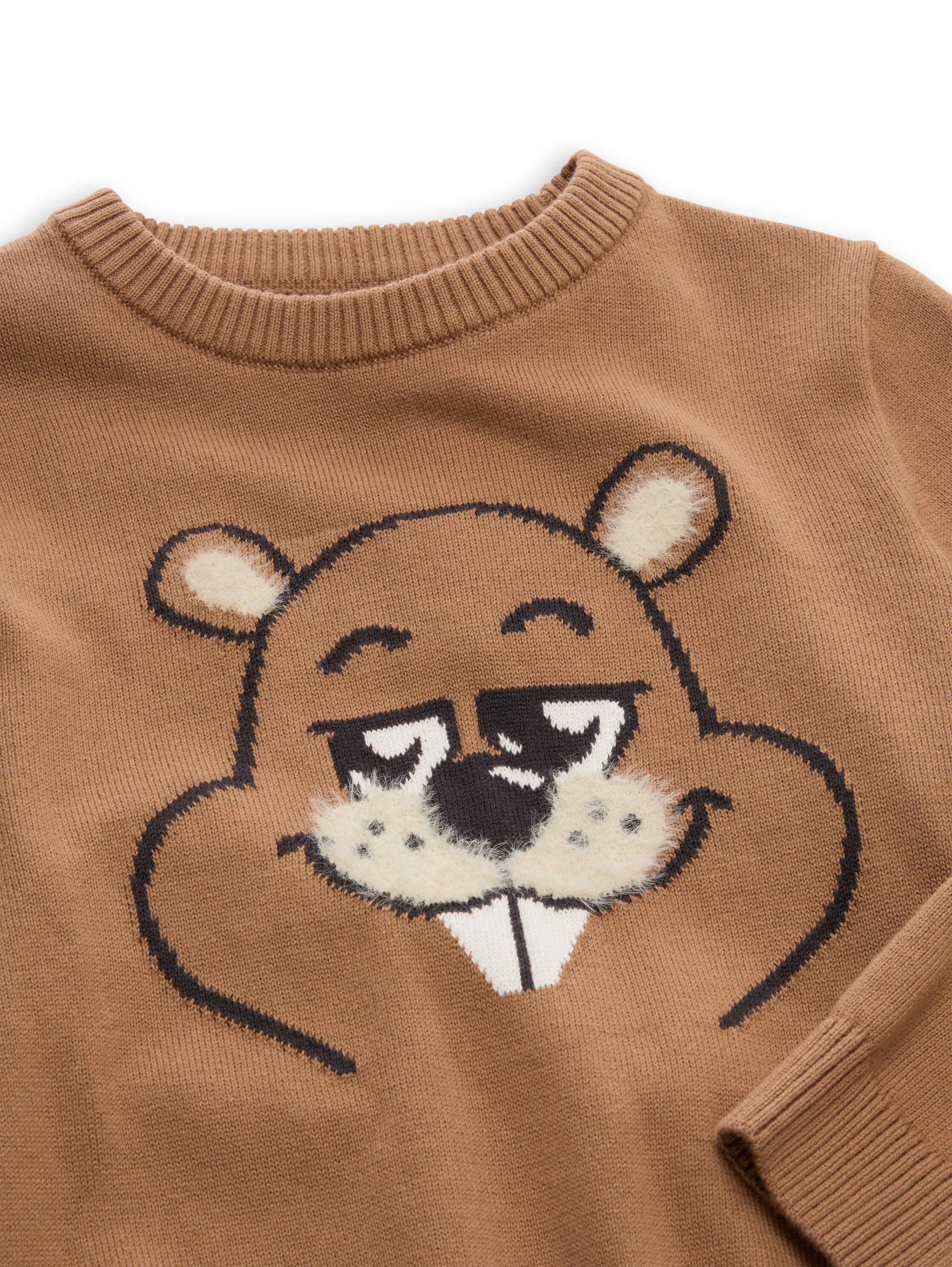 Tom Tailor 1052460 intarsia knit pullover Braun 934438 40888 3