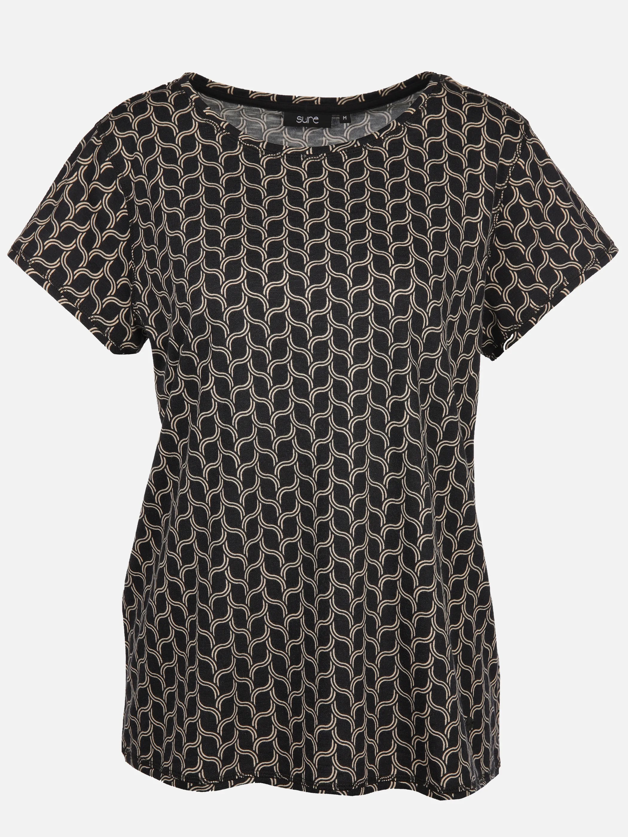 Sure Da-T-Shirt m. Print Schwarz 913180 SW 1