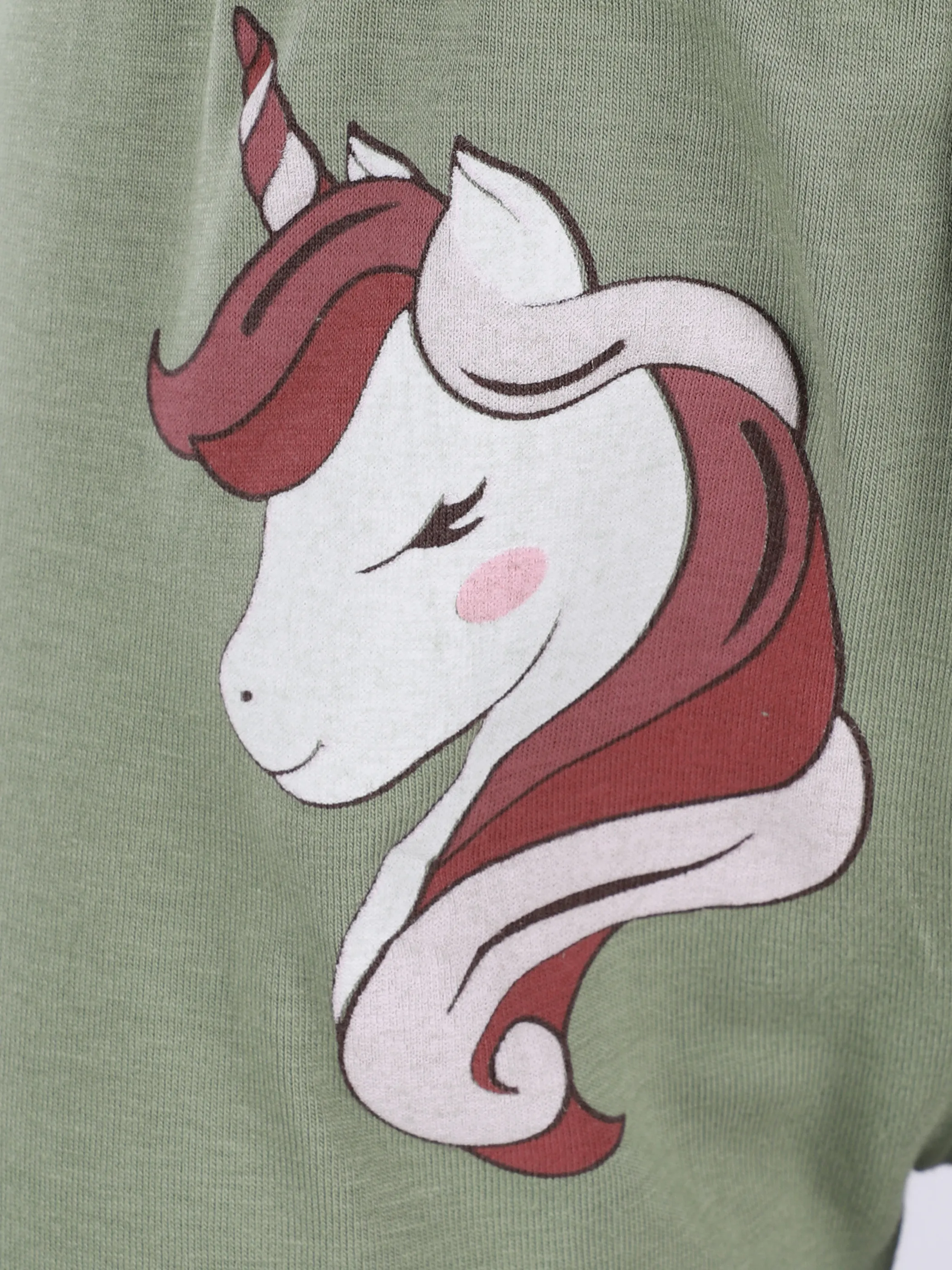 One Way KM Leggings mit Einhorn AOP in grün Grün 913502 GRÜN 3