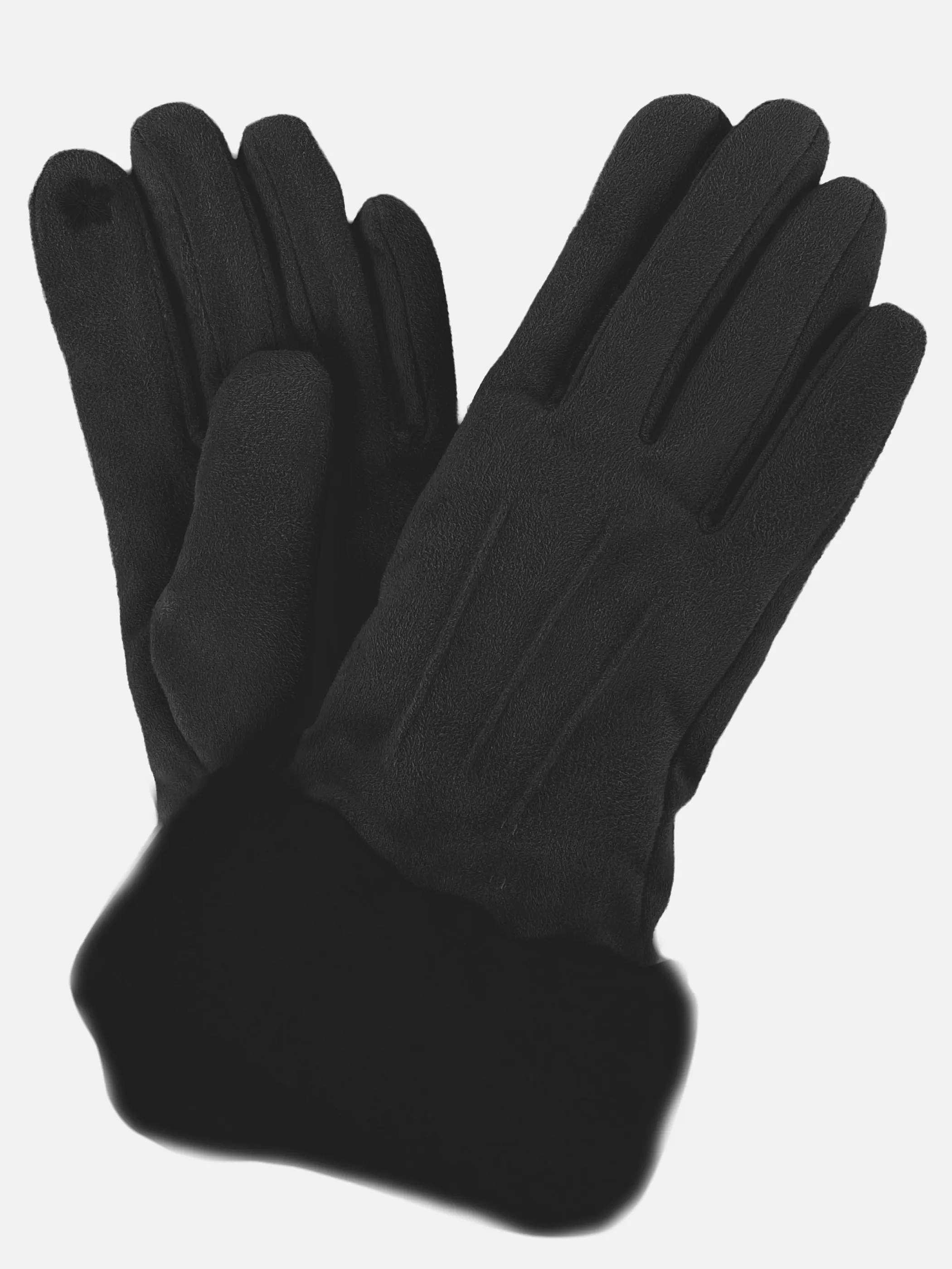 Sure Da-Handschuhe m. Fake Fur Schwarz 929811 BLACK 1