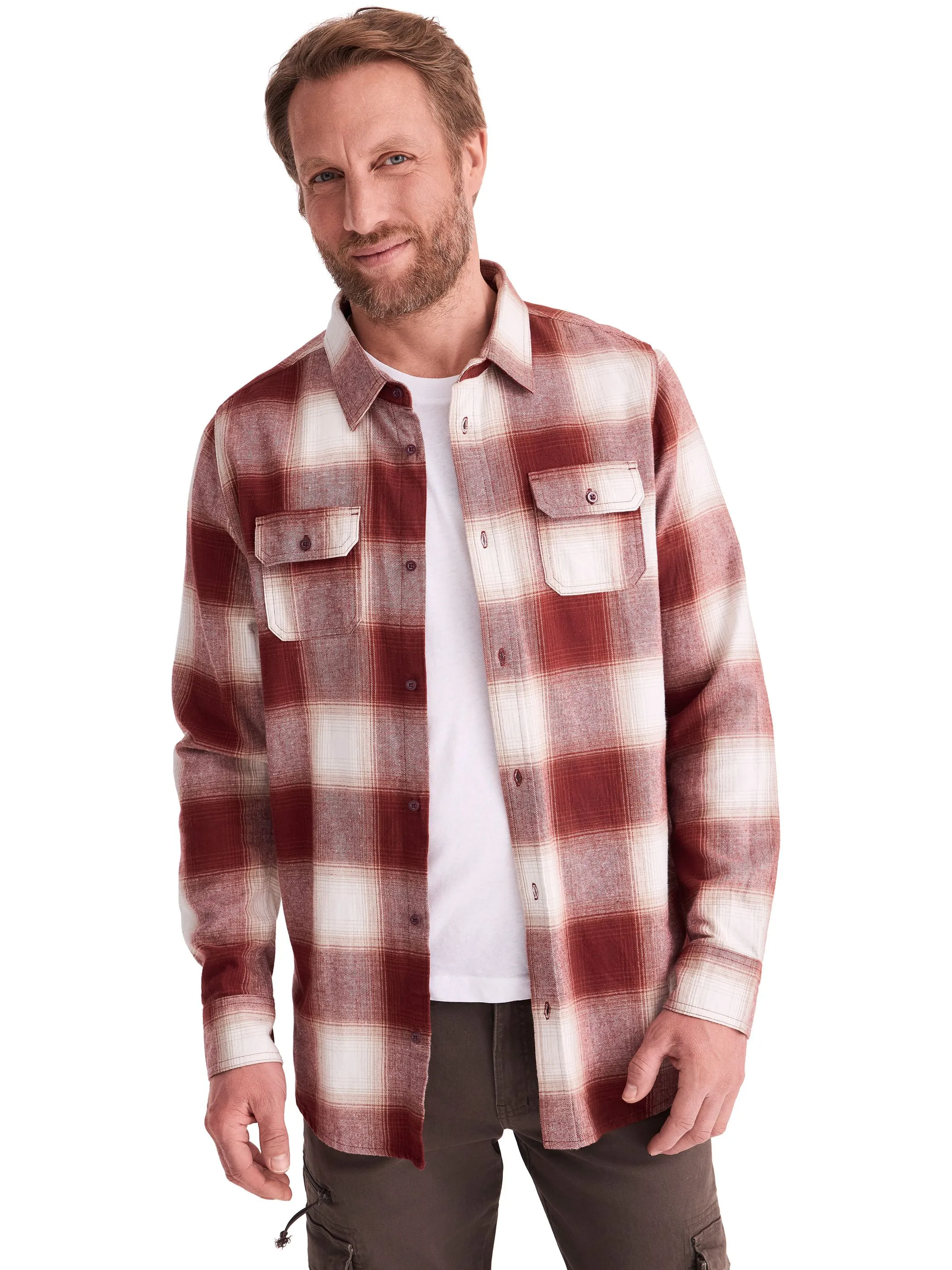 HERO by John Medoox 73102280009163 He. Bluse/Hemd, Rot 919854 9163 4