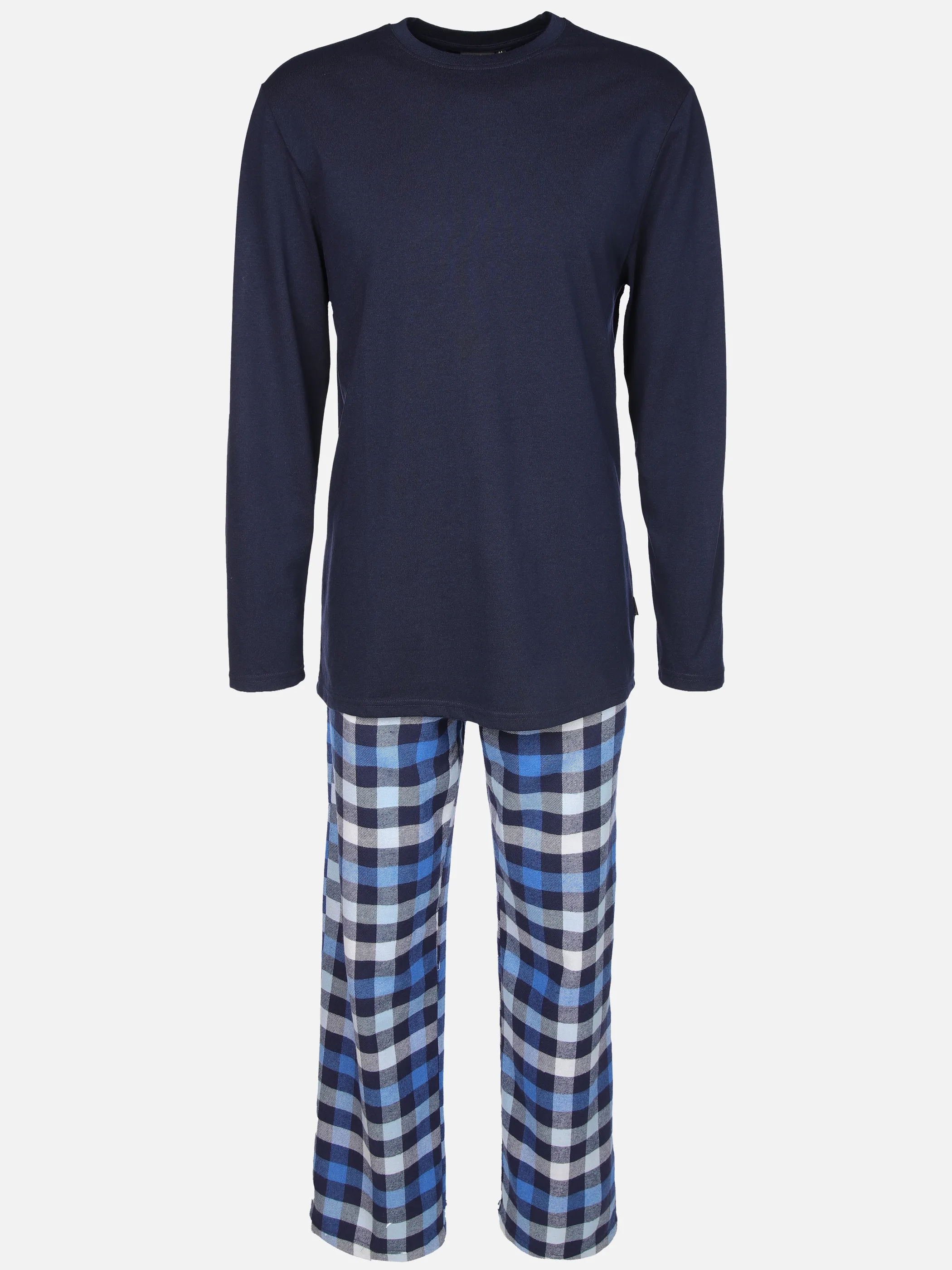 Jim Spencer He. Schlafanzug lang Hose karr Blau 913585 BLAU 1 Jim Spencer He. Schlafanzug lang Hose karr Blau 913585 BLAU 1