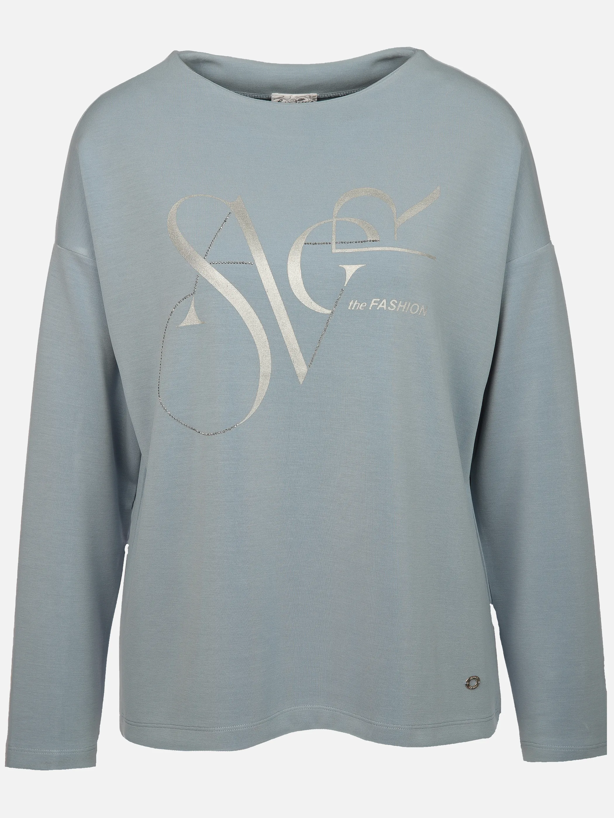 Lisa Tossa Da-Sweatshirt m. Foliendruck Blau 914559 BLUE 1 Lisa Tossa Da-Sweatshirt m. Foliendruck Blau 914559 BLUE 1