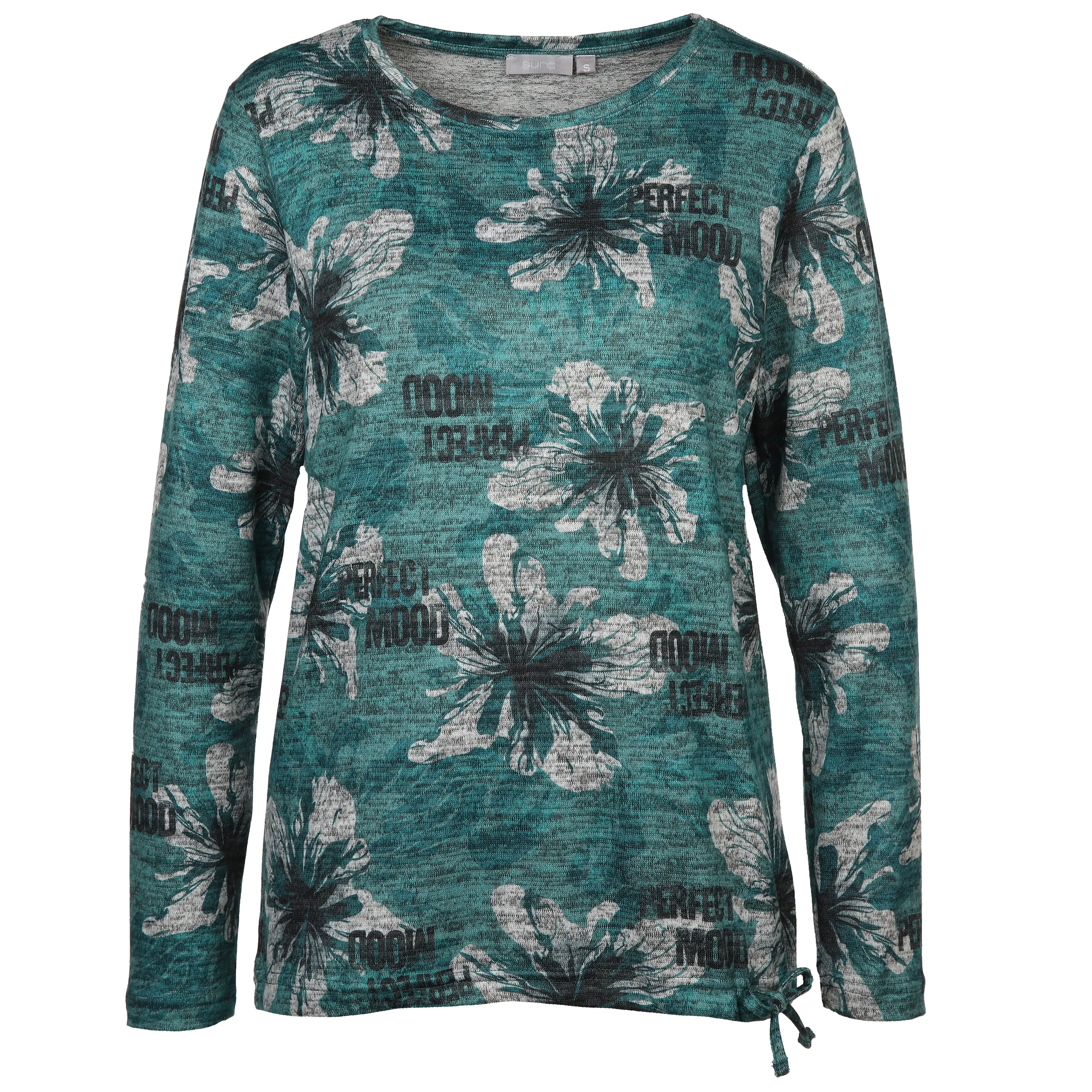 Sure Da-Flauschshirt m. Tunnelzug Türkis 886493 PETROL GEM 1