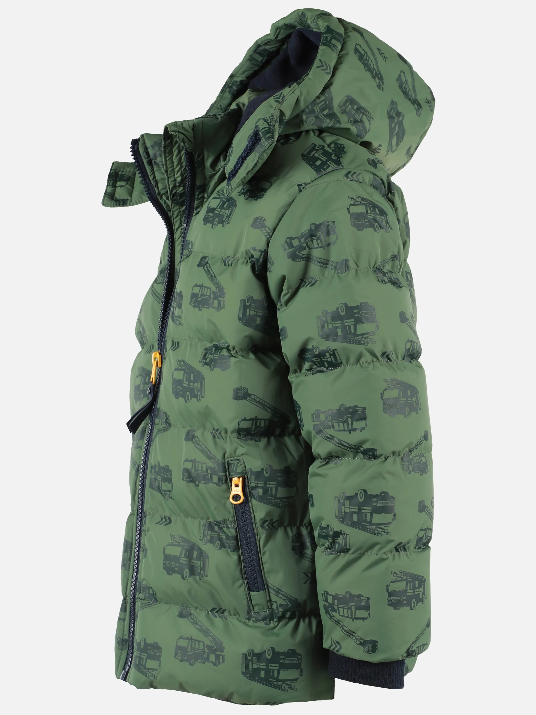 Stop + Go KJ Jacke mit Dino AOP mit Kapuze in grün Grün 899734 GRÜN 3 Stop + Go KJ Jacke mit Dino AOP mit Kapuze in grün Grün 899734 GRÜN 3