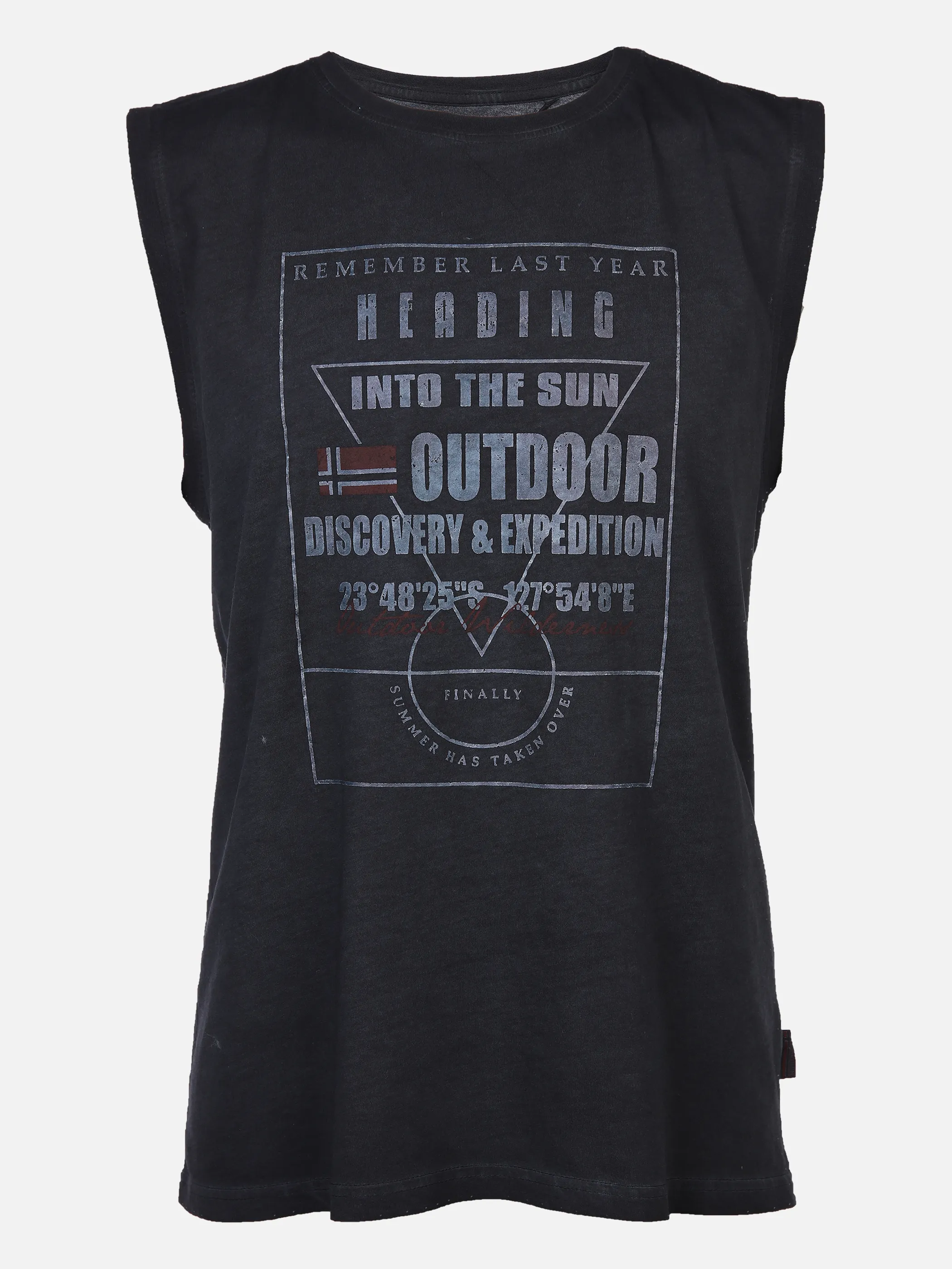 Southern Territory He. Muscleshirt washer Druck Schwarz 863505 BLACK 1