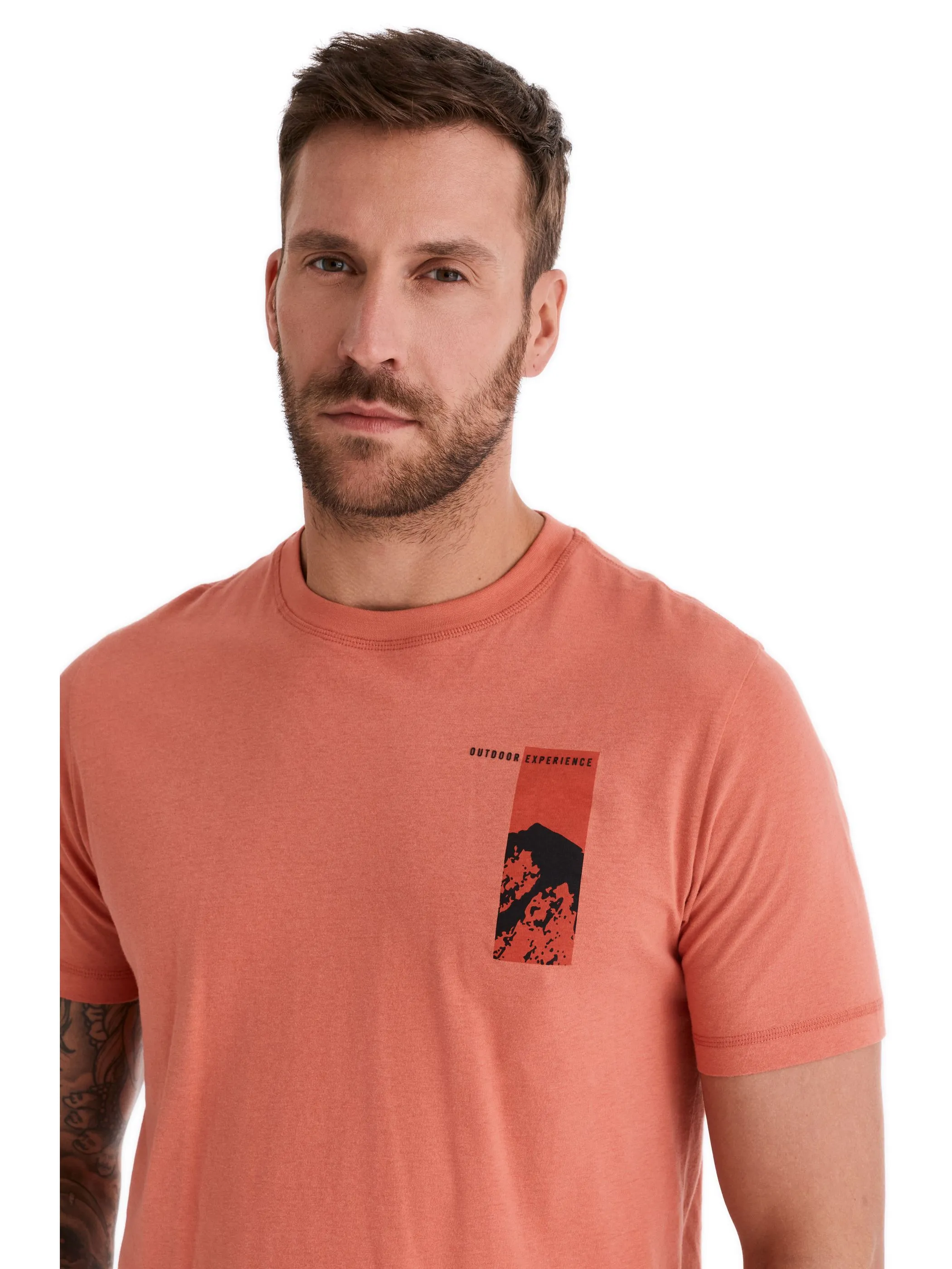 HERO by John Medoox 74306670002700 He-T-Shirt TIM,XXXL,o Orange 928348 2700 3