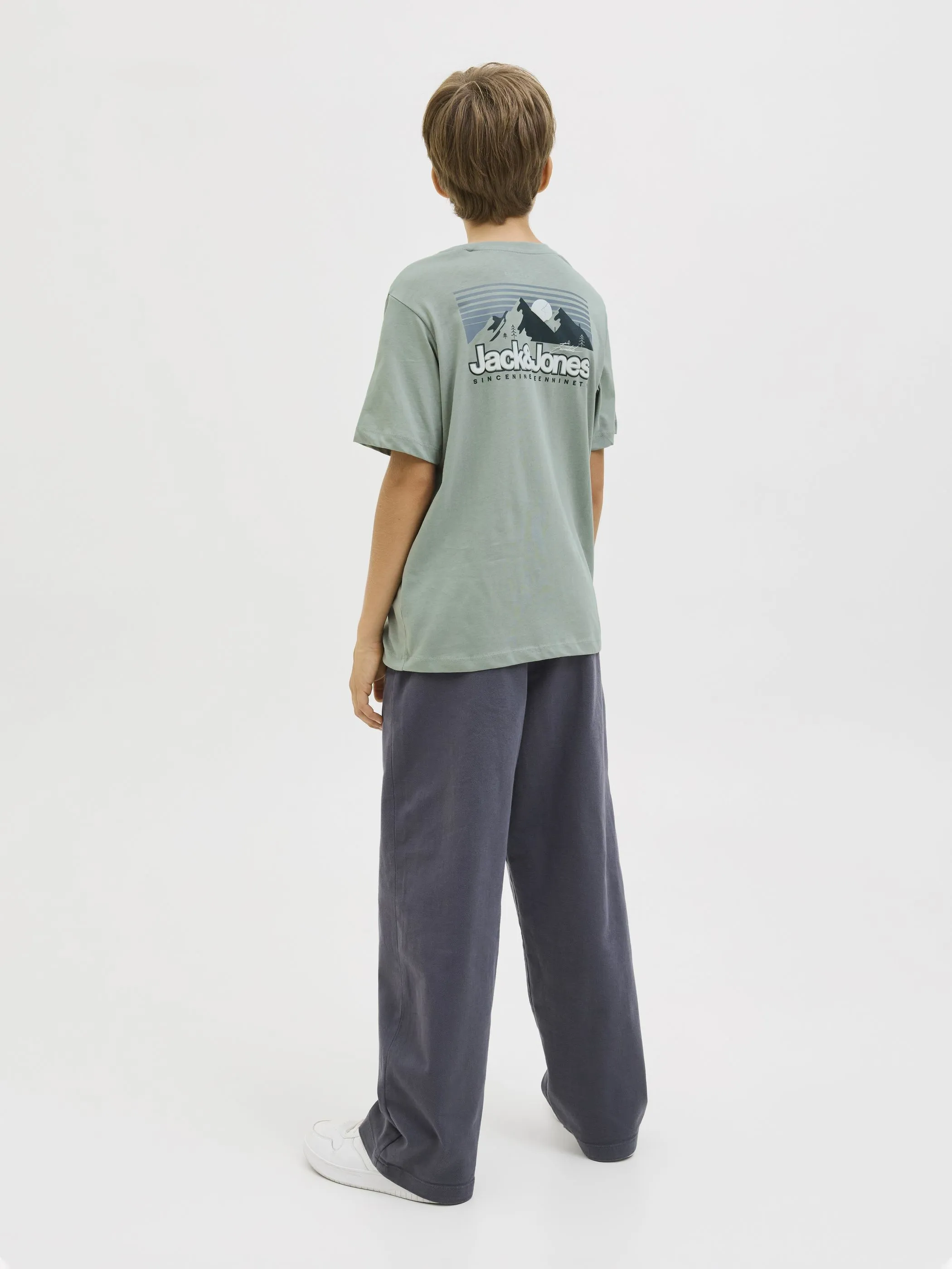Jack&Jones Junior 12279668 JJMINE TEE SS CREW NE Grün 914247 176366 5
