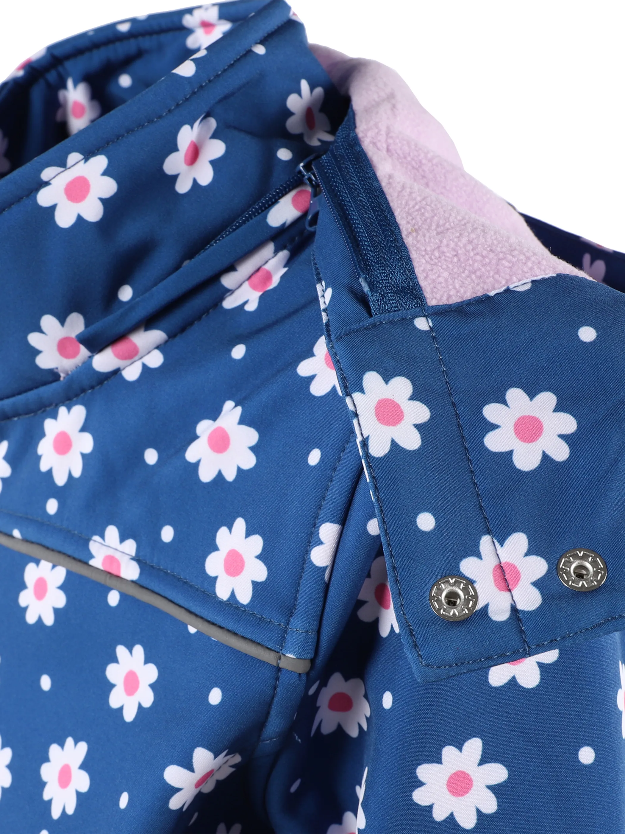 Stop + Go KM Softshelljacke mit AOP Blumen in navy Blau 875506 BLAU 4 Stop + Go KM Softshelljacke mit AOP Blumen in navy Blau 875506 BLAU 4