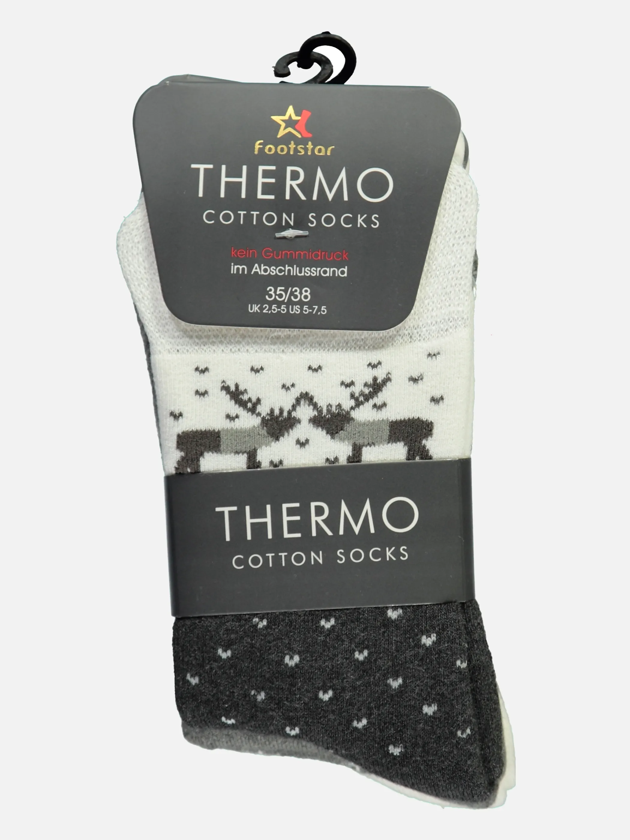 Da. Thermosocken 3er Pack gemu Grau 846094 GRAU 3